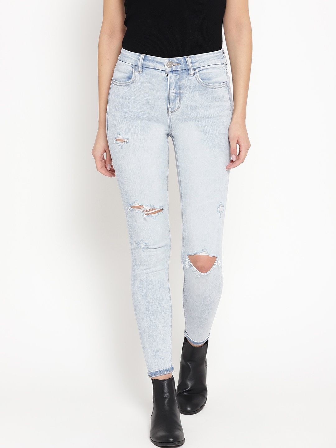 AMERICAN EAGLE OUTFITTERS Women Blue Regular Fit Mid-Rise Mildly Distressed Stretchable Jeans
AMERICAN EAGLE OUTFITTERS Women Blue Regular Fit Mid-Rise Mildly Distressed Stretchable Jeans