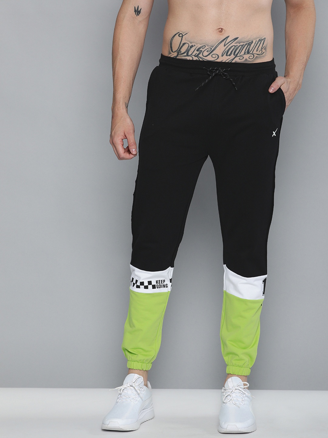 HRX by Hrithik Roshan Men Black & Lime Green Ankle length Slim Fit Lycra Lifestyle Joggers
HRX by Hrithik Roshan Men Black & Lime Green Ankle length Slim Fit Lycra Lifestyle Joggers