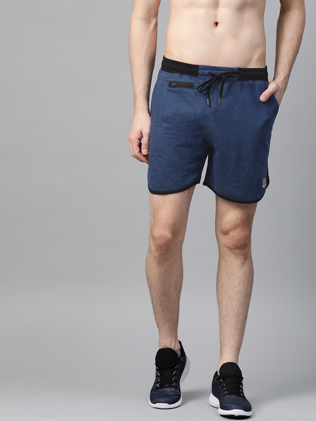 HRX by Hrithik Roshan Men Navy Melange Training Rapid Dry Antimicrobial Shorts, Navy blue
HRX by Hrithik Roshan Men Navy Melange Training Rapid Dry Antimicrobial Shorts, Navy blue