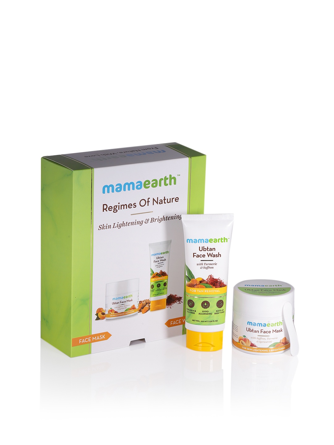 Mamaearth Sustainable Unisex Set of Skin Lightening Brightening Ubtan Face Mask Face Wash, White
Mamaearth Sustainable Unisex Set of Skin Lightening Brightening Ubtan Face Mask Face Wash, White