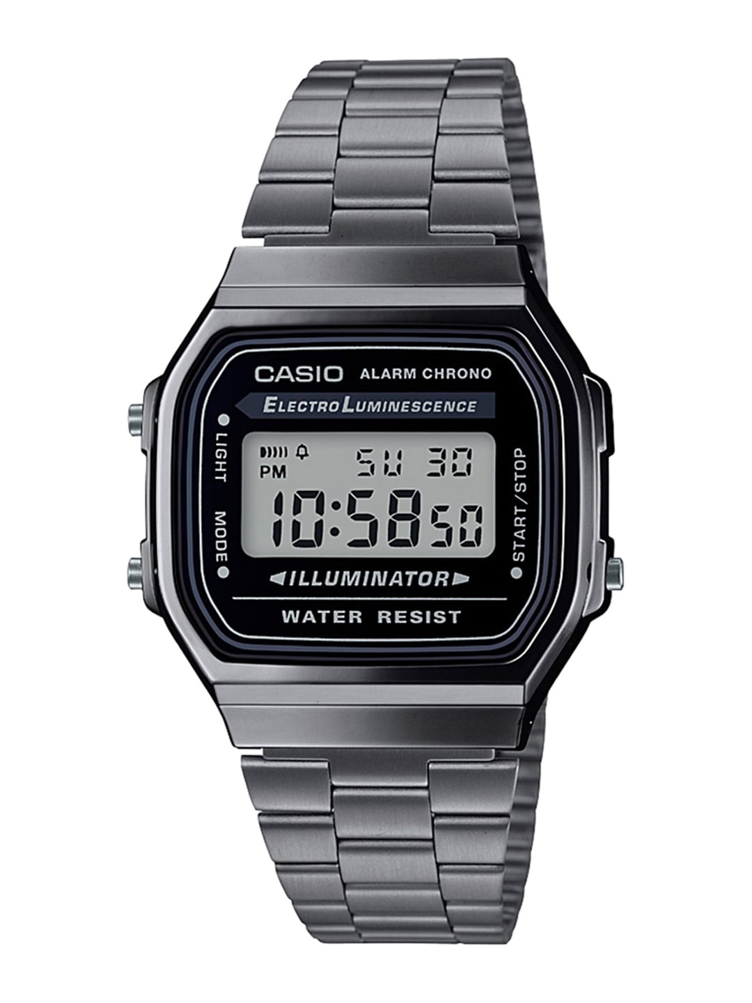CASIO Vintage A168WGG-1ADF Black Digital Dial Black Stainless Steel Band D181
CASIO Vintage A168WGG-1ADF Black Digital Dial Black Stainless Steel Band D181