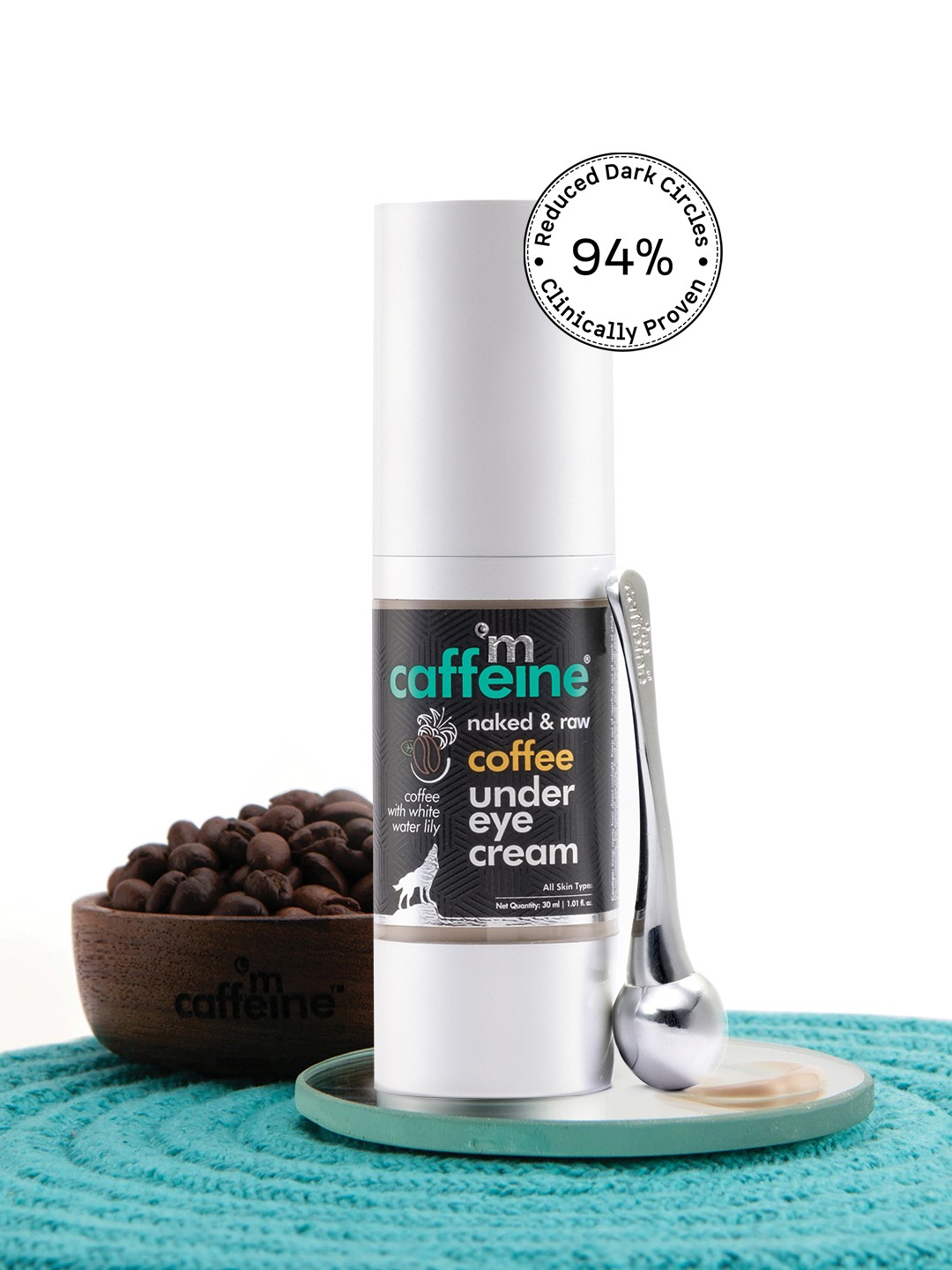 MCaffeine Coffee Under Eye Cream for Dark Circles, Wrinkles, Puffiness & Fine Lines-30 ml, Black
MCaffeine Coffee Under Eye Cream for Dark Circles, Wrinkles, Puffiness & Fine Lines-30 ml, Black