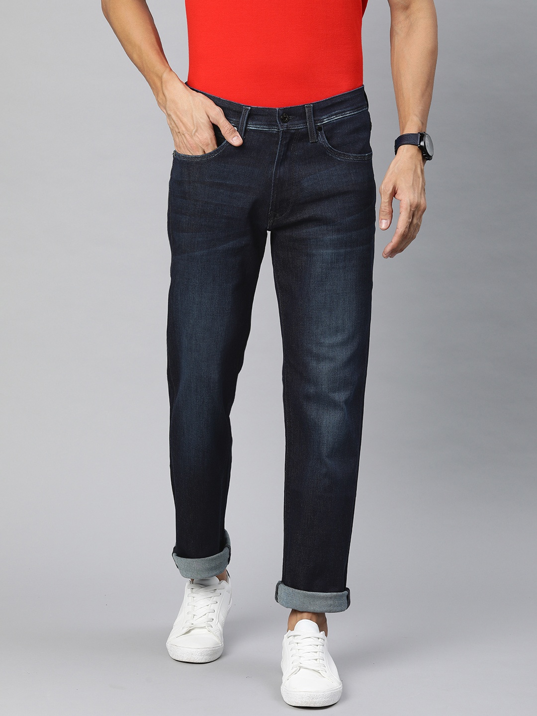 Pepe Jeans Men Navy Blue FAWNUS-H IP Straight Fit Mid-Rise Clean Look Stretchable Jeans
Pepe Jeans Men Navy Blue FAWNUS-H IP Straight Fit Mid-Rise Clean Look Stretchable Jeans