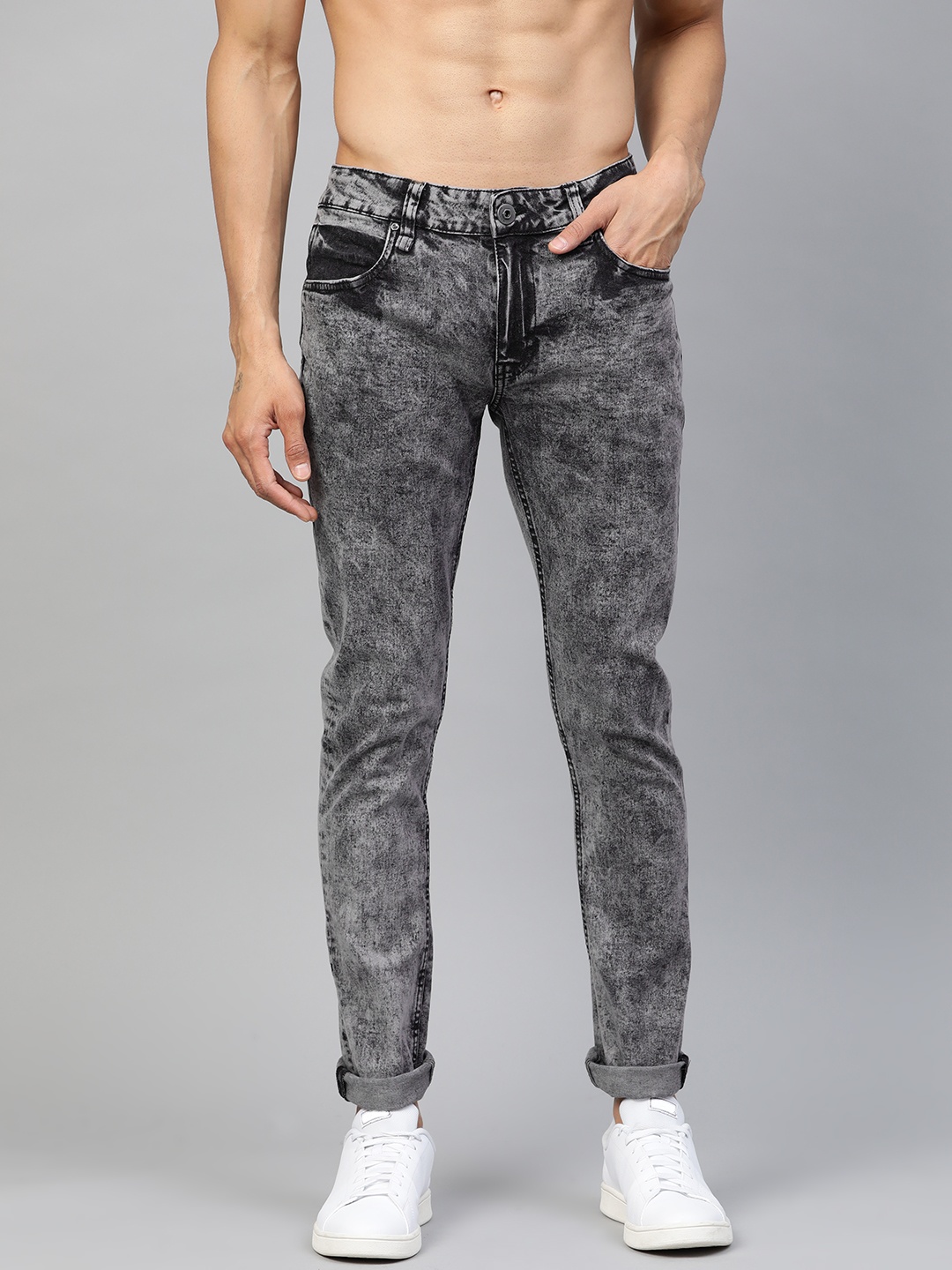Roadster Men Charcoal Grey Skinny Fit Mid-Rise Acid Wash Clean Look Stretchable Jeans
Roadster Men Charcoal Grey Skinny Fit Mid-Rise Acid Wash Clean Look Stretchable Jeans