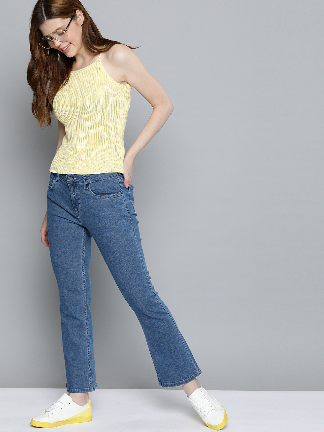 Mast & Harbour Women Blue Slim Fit Half Flare Mid-Rise Clean Look Stretchable Jeans
Mast & Harbour Women Blue Slim Fit Half Flare Mid-Rise Clean Look Stretchable Jeans