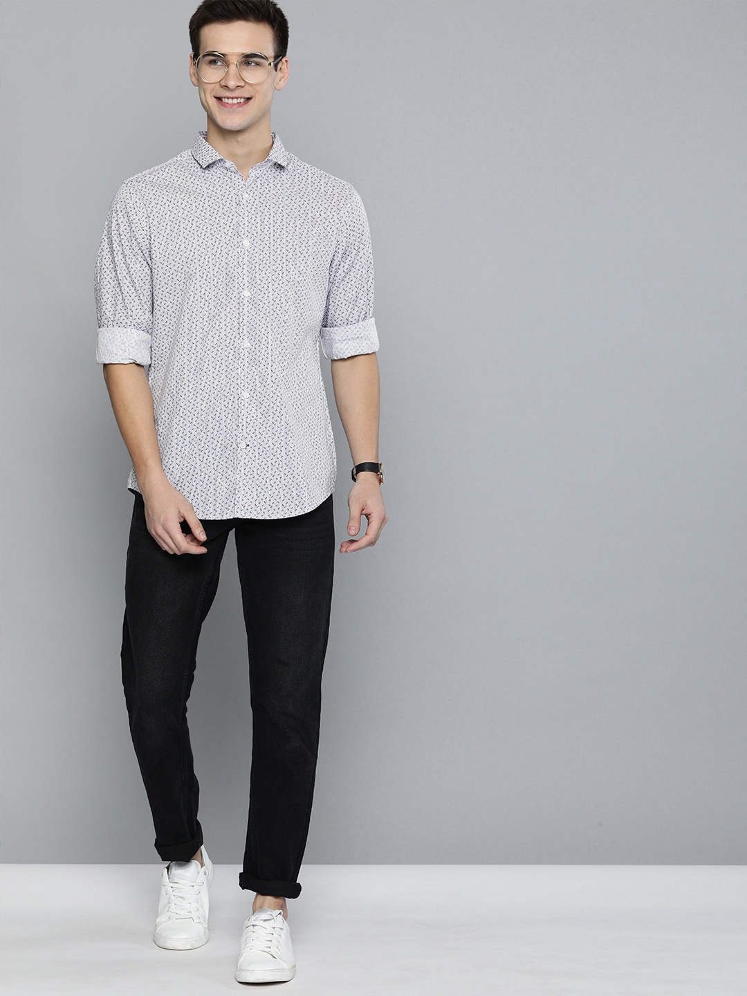 Mast & Harbour Men White & Lavender Regular Fit Striped Casual Shirt with Printed Detail
Mast & Harbour Men White & Lavender Regular Fit Striped Casual Shirt with Printed Detail