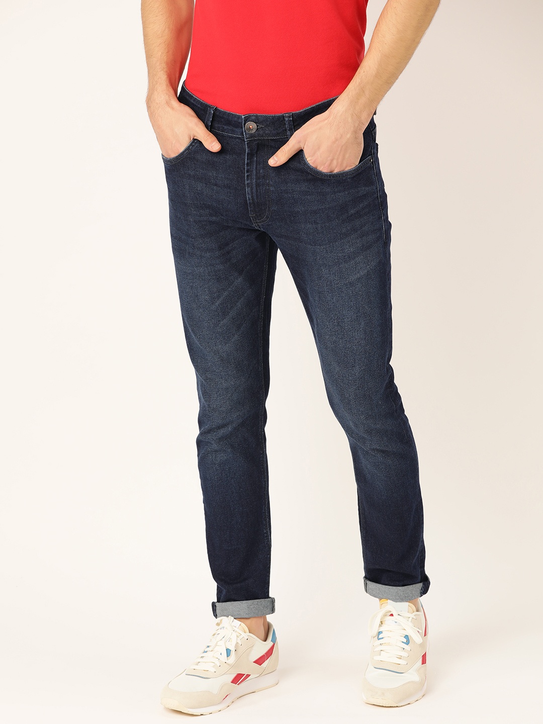 United Colors of Benetton Men Navy Skinny Fit Mid-Rise Clean Look Stretchable Jeans, Navy blue
United Colors of Benetton Men Navy Skinny Fit Mid-Rise Clean Look Stretchable Jeans, Navy blue