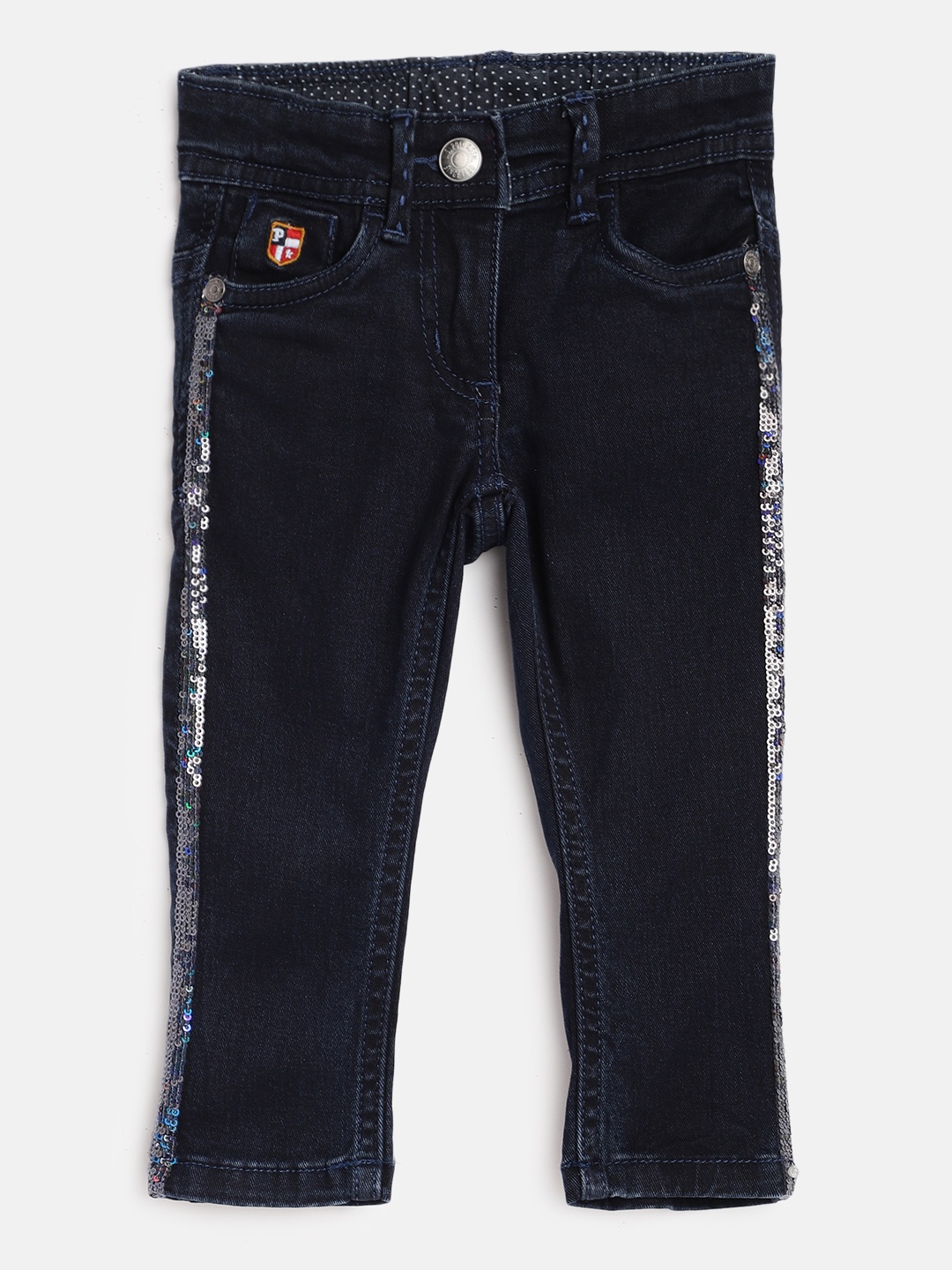 U.S. Polo Assn. Kids Girls Navy Blue Regular Fit Sequin Side Stripe Stretchable Jeans
U.S. Polo Assn. Kids Girls Navy Blue Regular Fit Sequin Side Stripe Stretchable Jeans
