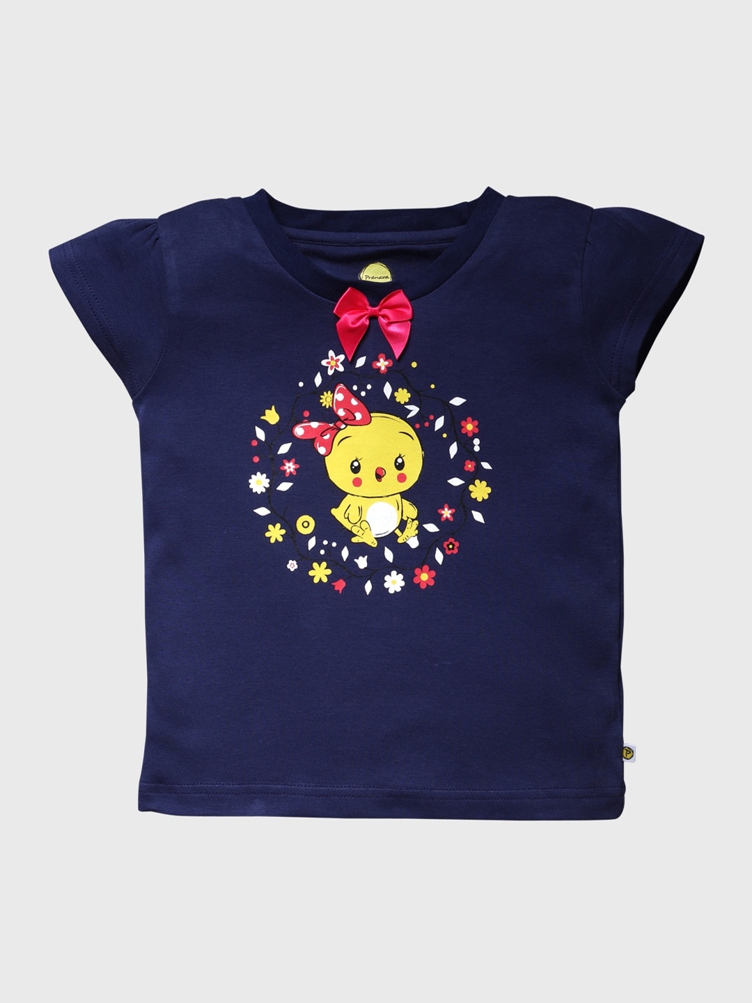 Pranava Girls Navy Blue Yellow Organic Cotton Printed Round Neck Sustainable Organic Cotton T-shirt
Pranava Girls Navy Blue Yellow Organic Cotton Printed Round Neck Sustainable Organic Cotton T-shirt