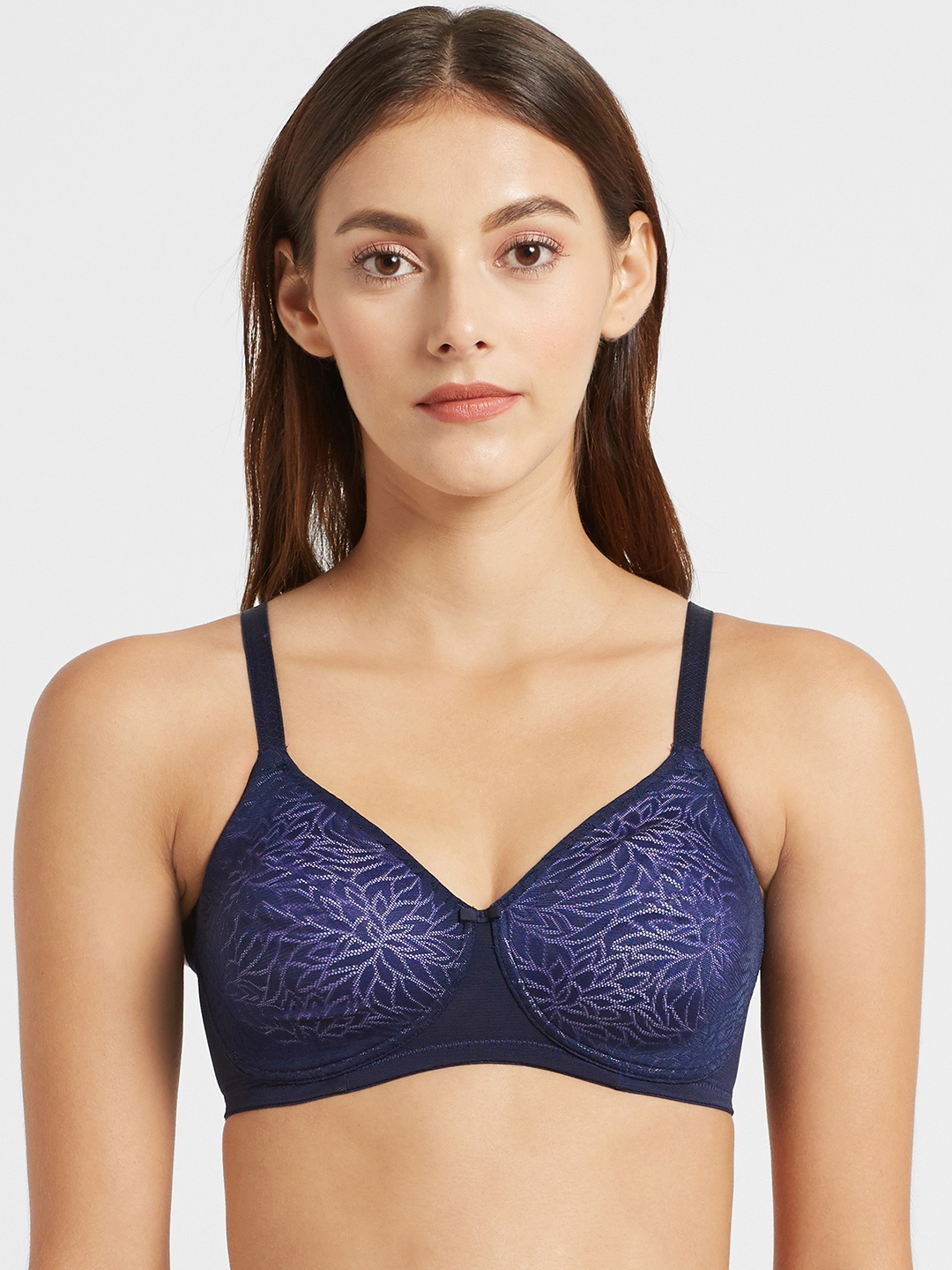 Jockey Navy Blue & Lavender Self Design Non-Wired Non Padded Spacer Bra 1830-0103-NVBLZ
Jockey Navy Blue & Lavender Self Design Non-Wired Non Padded Spacer Bra 1830-0103-NVBLZ