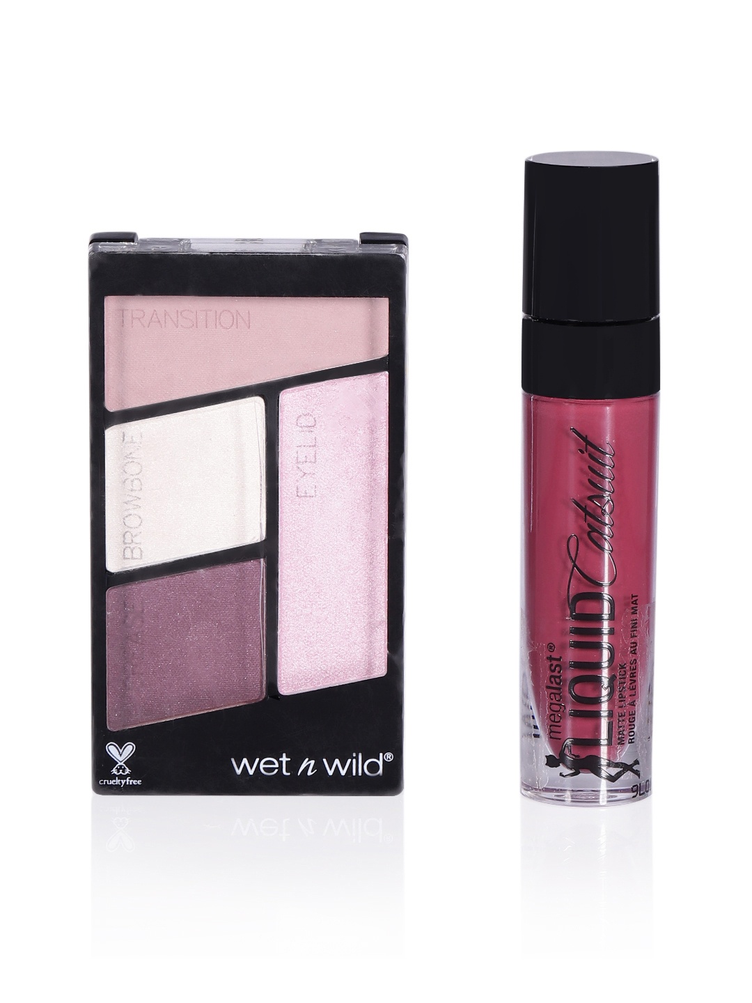 Wet n Wild Sustainable Set of Color Icon Eyeshadow Quad & MegaLast Liquid Catsuit Matte Lipstick, Pink
Wet n Wild Sustainable Set of Color Icon Eyeshadow Quad & MegaLast Liquid Catsuit Matte Lipstick, Pink