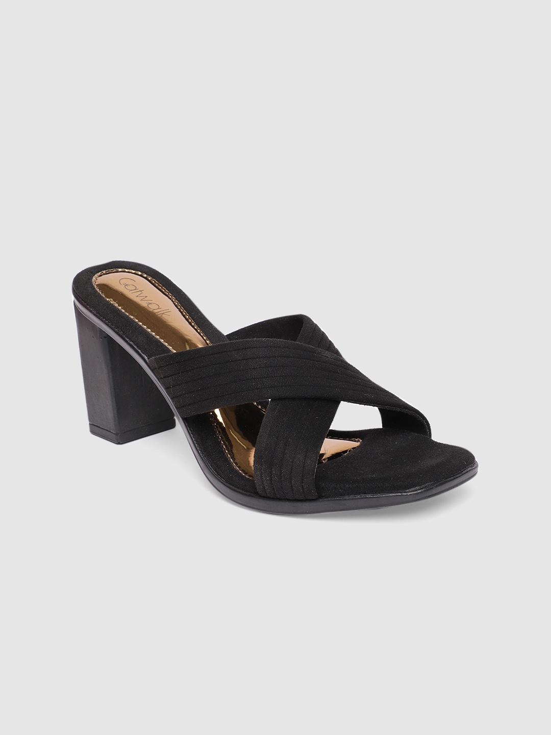 Catwalk Women Black Solid Block Heels
