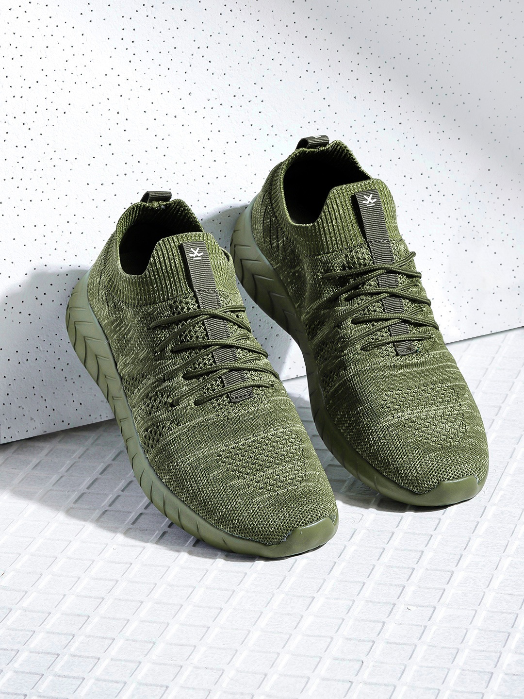 WROGN Men Olive Green Sneakers