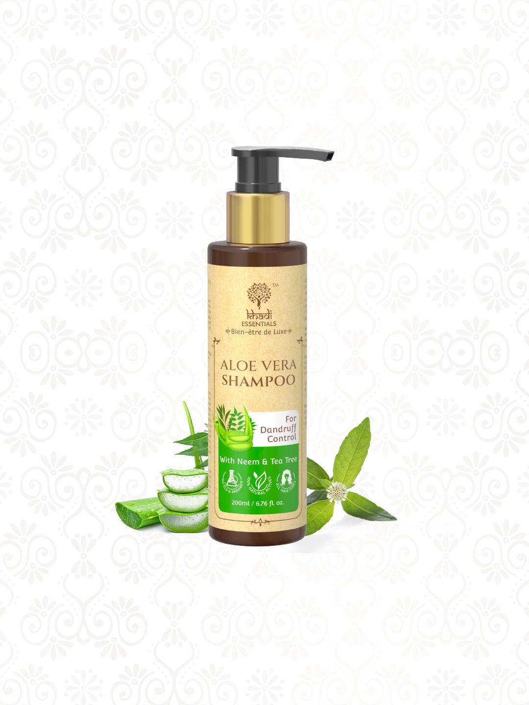 Khadi Essentials Anti Dandruff Shampoo for Men & Women with Methi & Neem for Hair Fall, Green
Khadi Essentials Anti Dandruff Shampoo for Men & Women with Methi & Neem for Hair Fall, Green