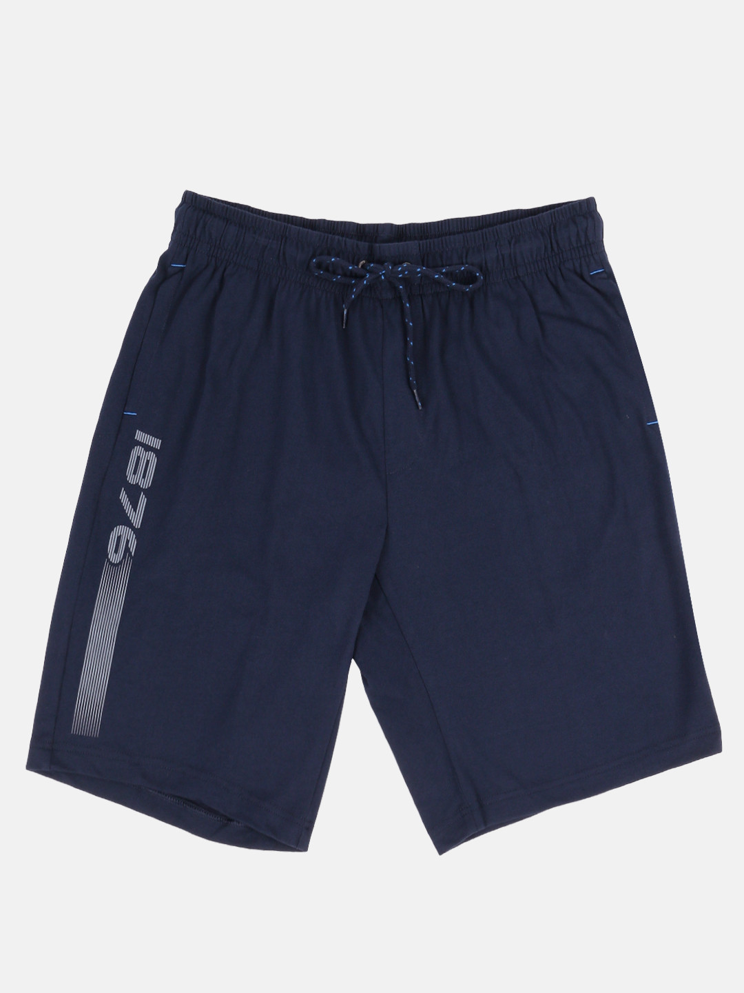 Jockey Men Navy Blue Lounge Shorts with Print Detail 
Jockey Men Navy Blue Lounge Shorts with Print Detail