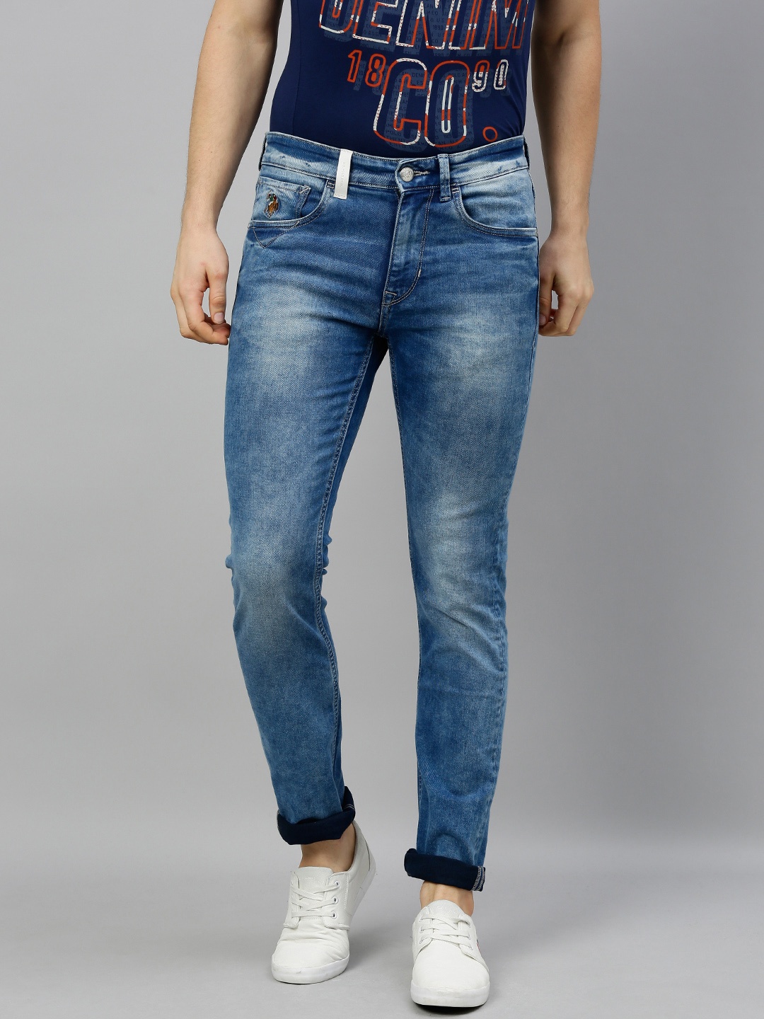 U.S. Polo Assn. Denim Co. Men Blue Regallo Skinny Mid-Rise Clean Look Stretchable Jeans
U.S. Polo Assn. Denim Co. Men Blue Regallo Skinny Mid-Rise Clean Look Stretchable Jeans