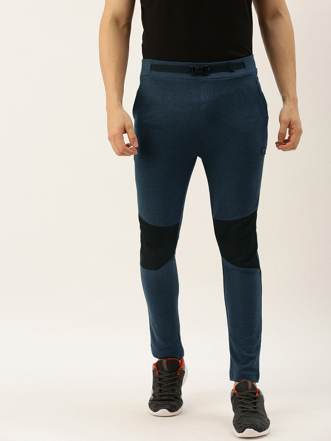 Proline Active Men Teal Blue & Black Slim Fit Colourblocked Track Pants with Mesh Details
Proline Active Men Teal Blue & Black Slim Fit Colourblocked Track Pants with Mesh Details