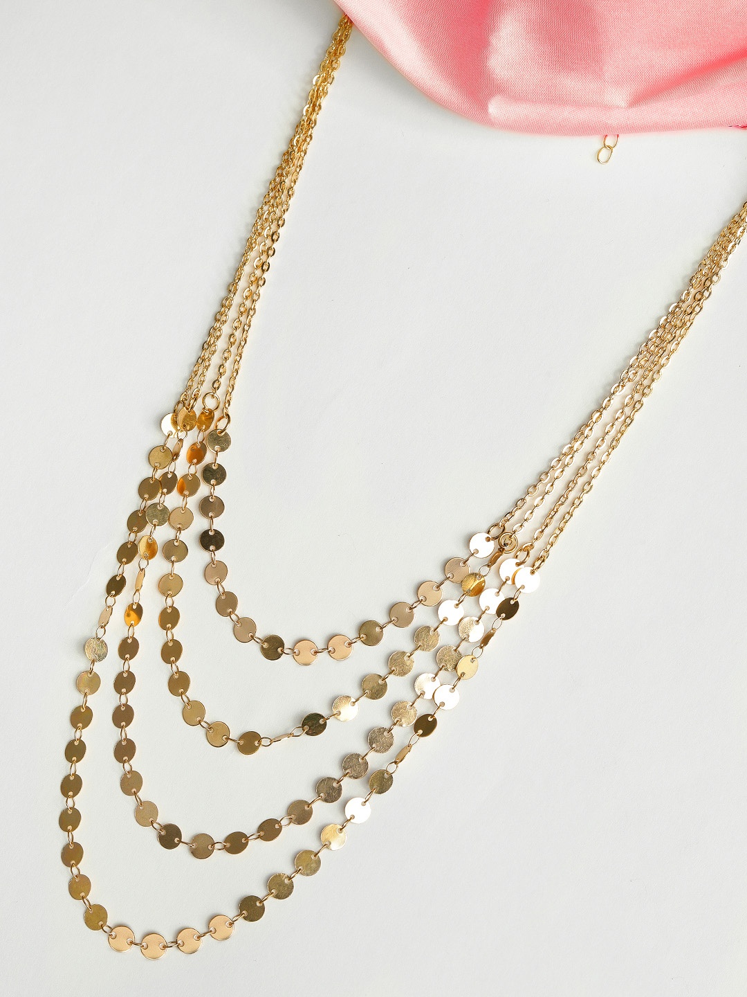 Rubans Gold Plated Handcrafted Chain Necklace