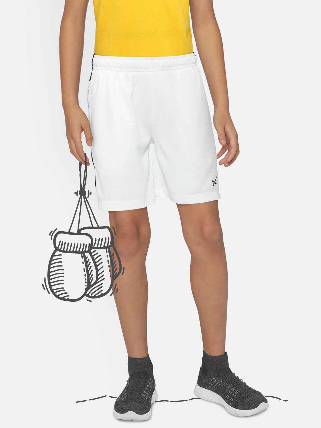 HRX by Hrithik Roshan Boys Optic White Colourblock Regular Fit Rapid-Dry Active Shorts
HRX by Hrithik Roshan Boys Optic White Colourblock Regular Fit Rapid-Dry Active Shorts