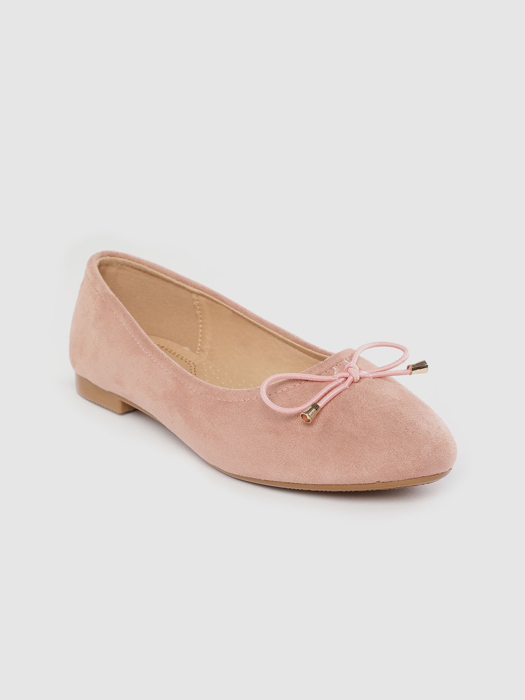 Lavie Women Dusty Pink Solid Ballerinas
