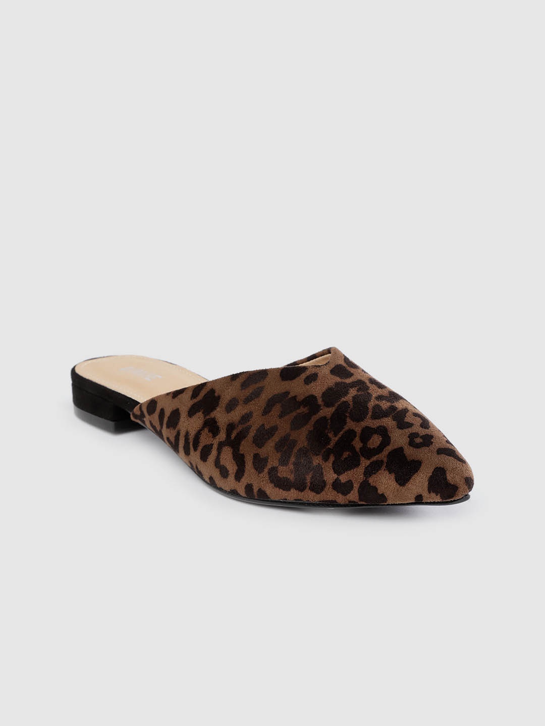 Lavie Women Brown Leopard Print Mules