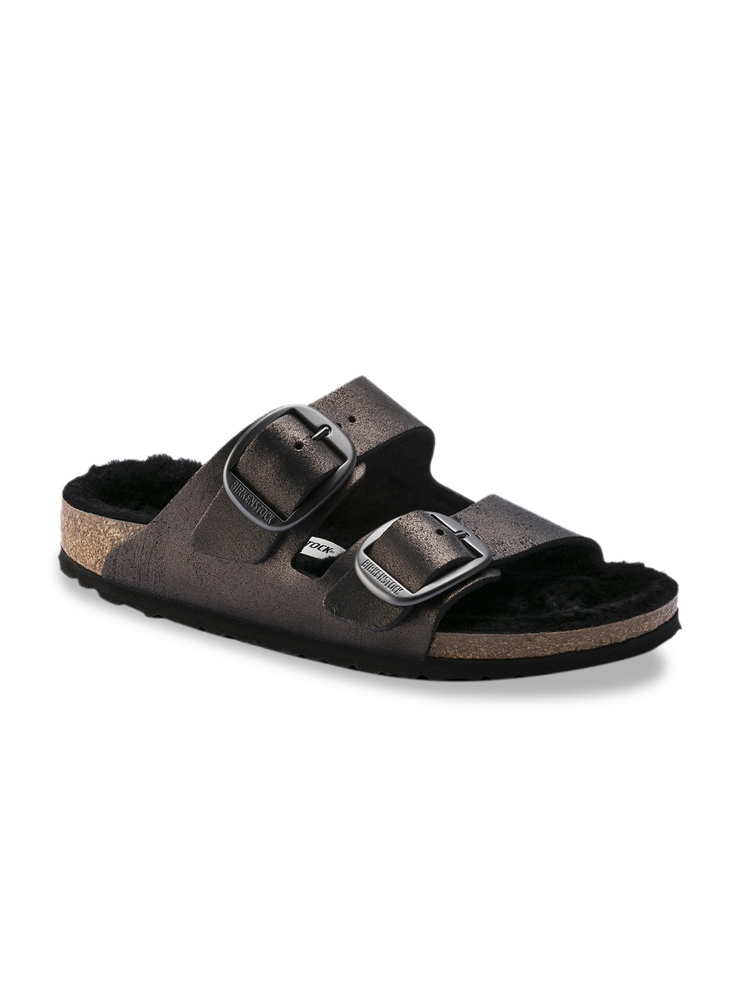 Birkenstock Women Metallic Antique Black Arizona Suede Leather Washed Open Toe Narrow Width Flats
Birkenstock Women Metallic Antique Black Arizona Suede Leather Washed Open Toe Narrow Width Flats