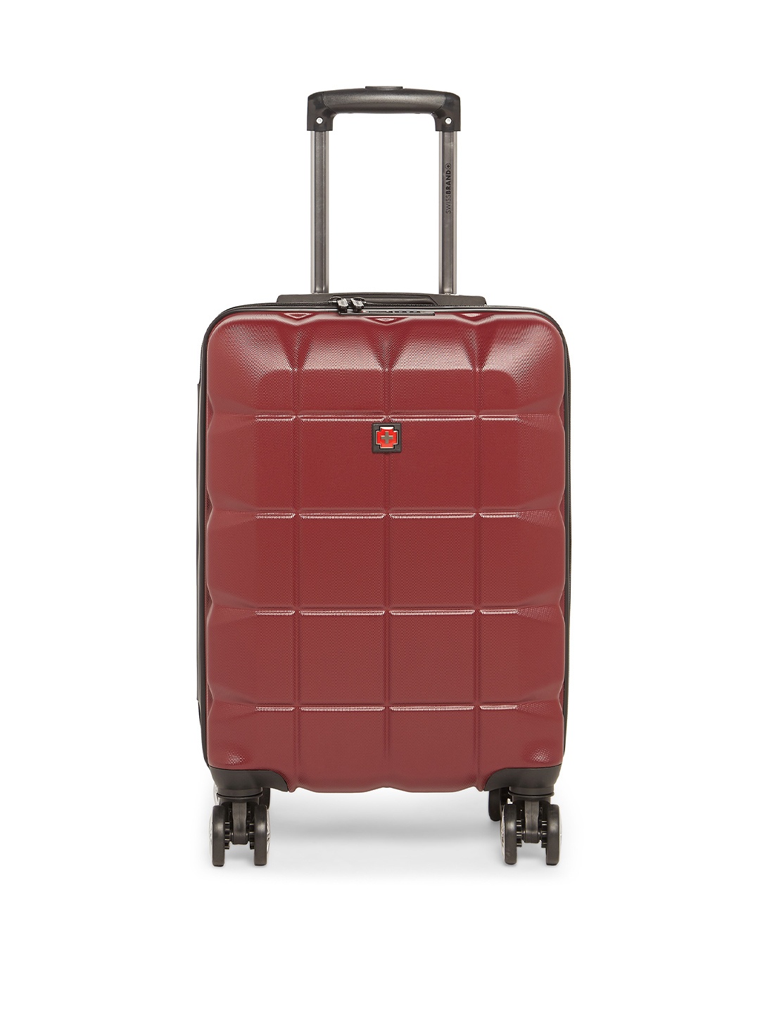 SWISS BRAND Unisex Burgundy Solid Friburg 360-Degree Rotation Hard-Sided Cabin Trolley Suitcase
SWISS BRAND Unisex Burgundy Solid Friburg 360-Degree Rotation Hard-Sided Cabin Trolley Suitcase