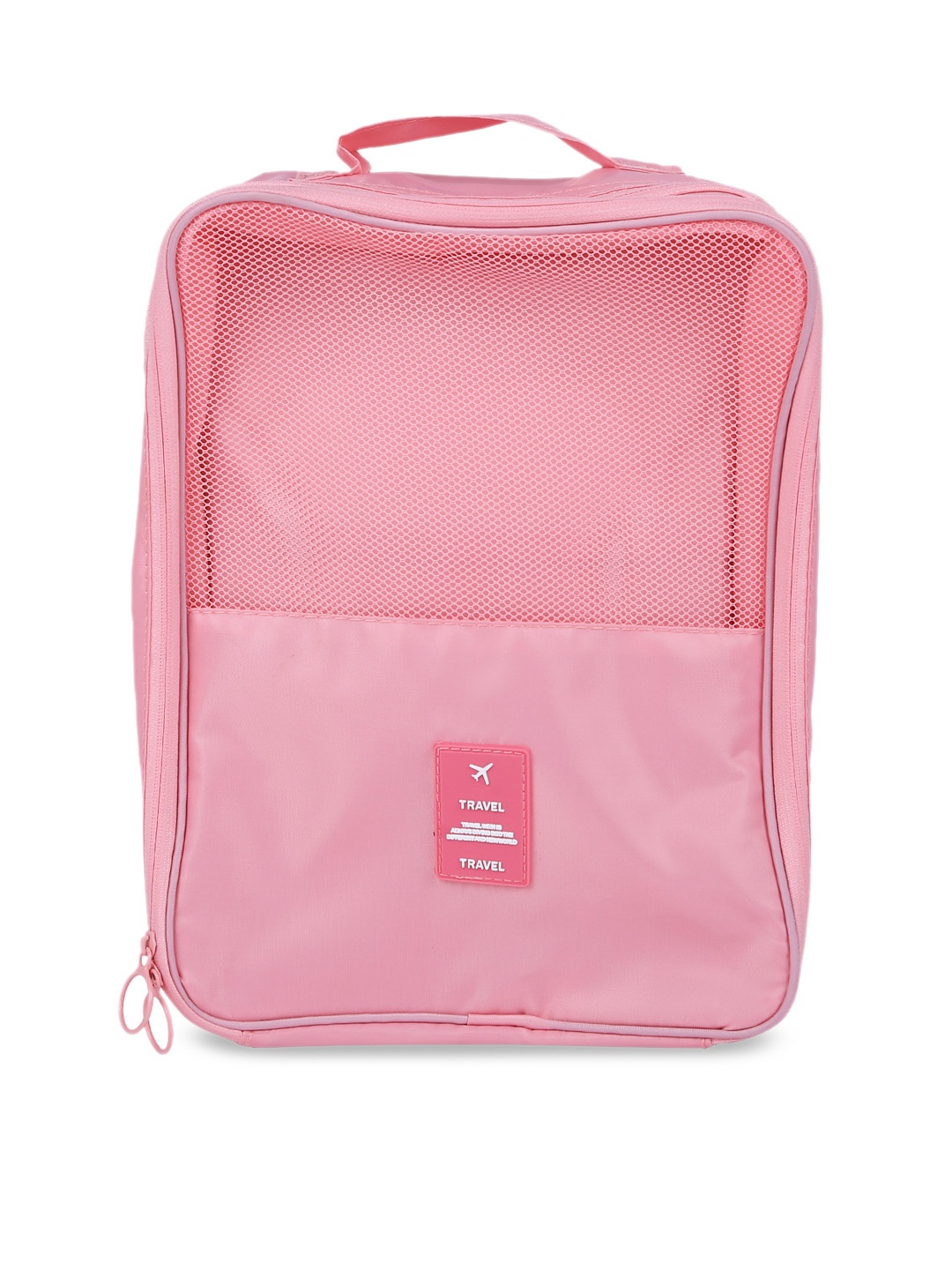 Cortina Unisex Pink Solid Multi-Utility Canvas Wardrobe Organiser