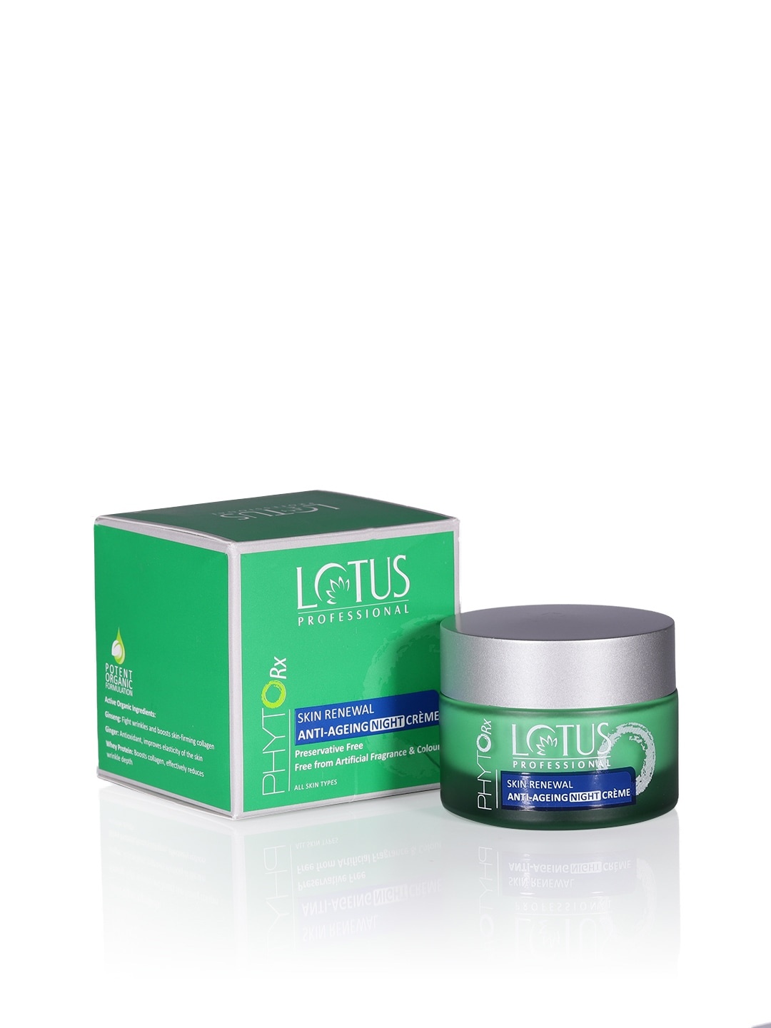 Lotus Herbals Sustainable Unisex Phyto-Rx Skin Renewal Anti-Ageing Night Creme, Green
Lotus Herbals Sustainable Unisex Phyto-Rx Skin Renewal Anti-Ageing Night Creme, Green