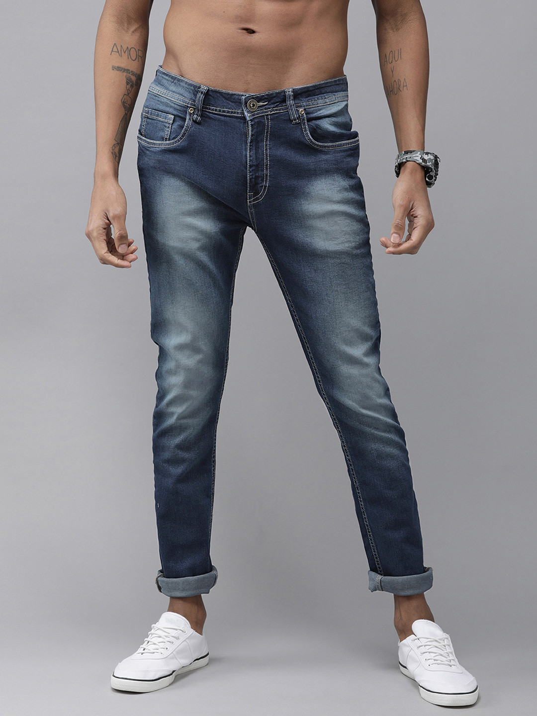 Roadster Men Blue Slim Fit Mid-Rise Freshon Anti odour & Antimicrobial Clean Look Jeans 
Roadster Men Blue Slim Fit Mid-Rise Freshon Anti odour & Antimicrobial Clean Look Jeans