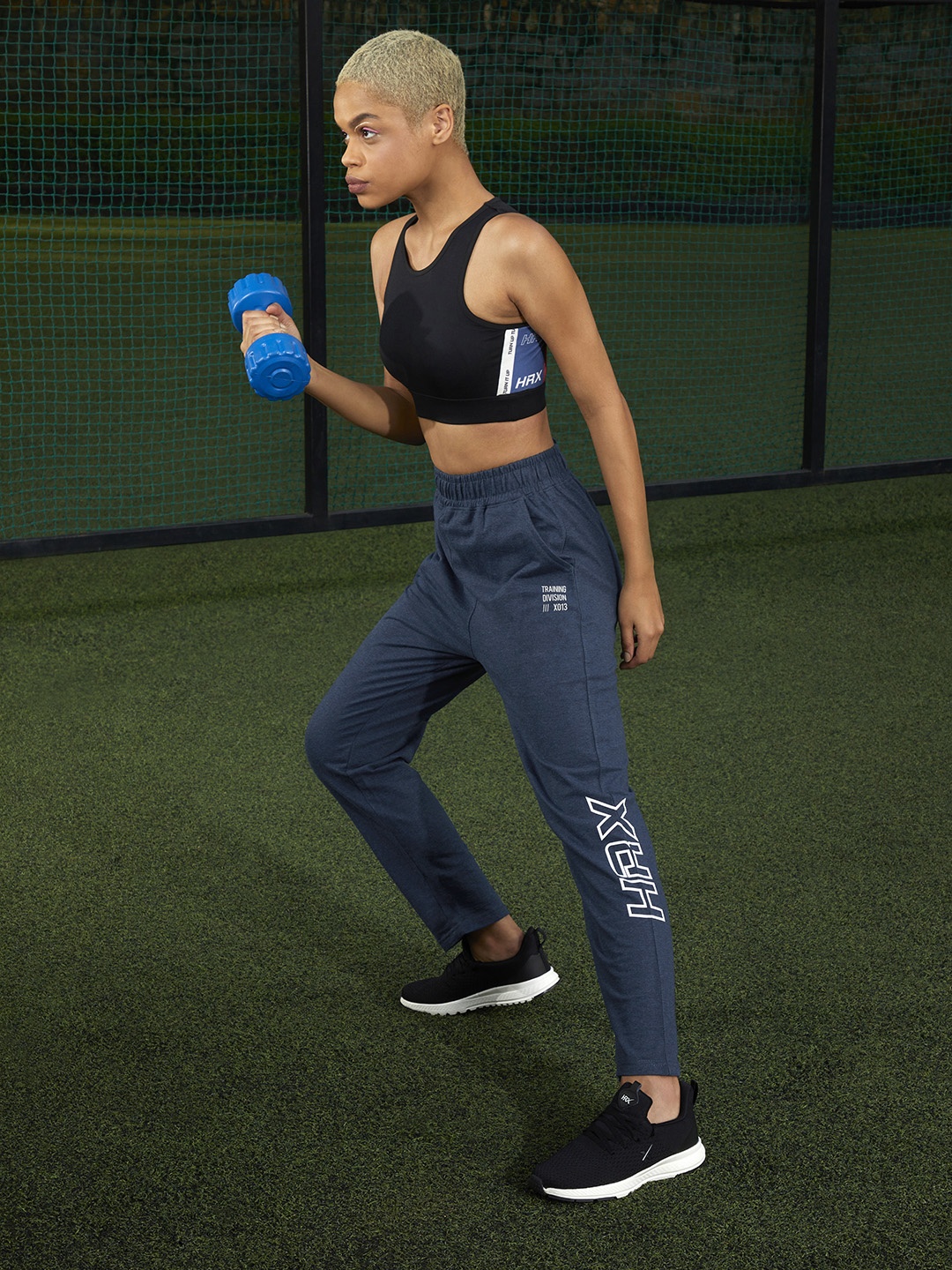 HRX by Hrithik Roshan Women Navy Blue Melange Pure Cotton Slim Fit Training Track Pants
HRX by Hrithik Roshan Women Navy Blue Melange Pure Cotton Slim Fit Training Track Pants
