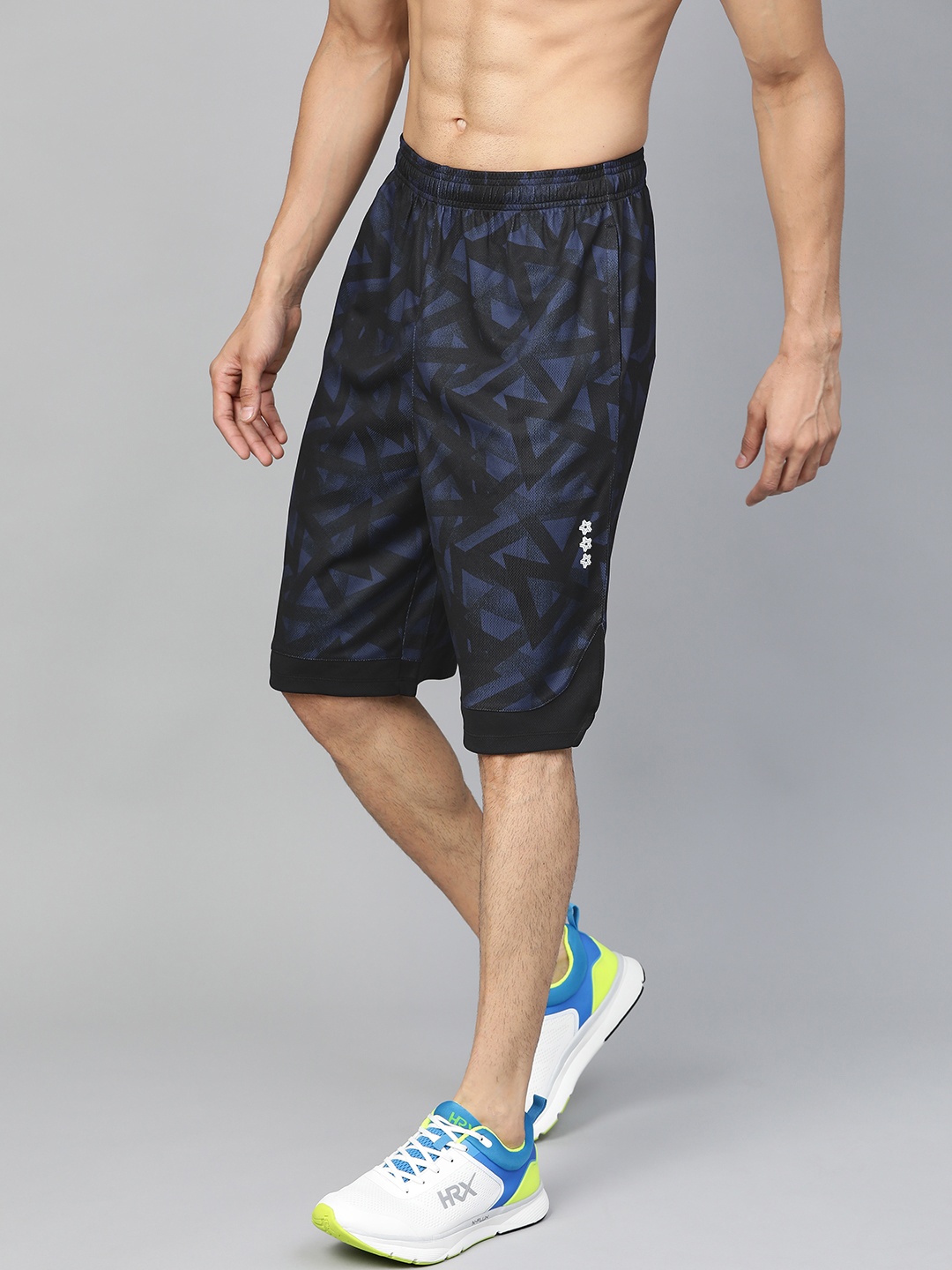 HRX by Hrithik Roshan Men Navy & Black Printed Rapid Dry Basketball Shorts, Navy blue
HRX by Hrithik Roshan Men Navy & Black Printed Rapid Dry Basketball Shorts, Navy blue