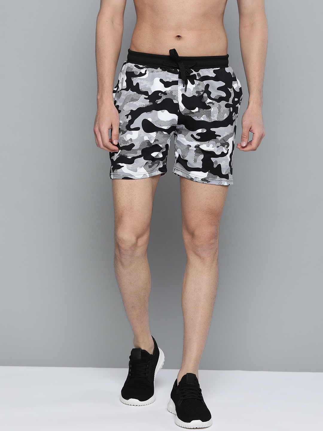 HRX by Hrithik Roshan Men Black Camo Rapid-Dry N9 Antimicrobial Technology Running Shorts
HRX by Hrithik Roshan Men Black Camo Rapid-Dry N9 Antimicrobial Technology Running Shorts
