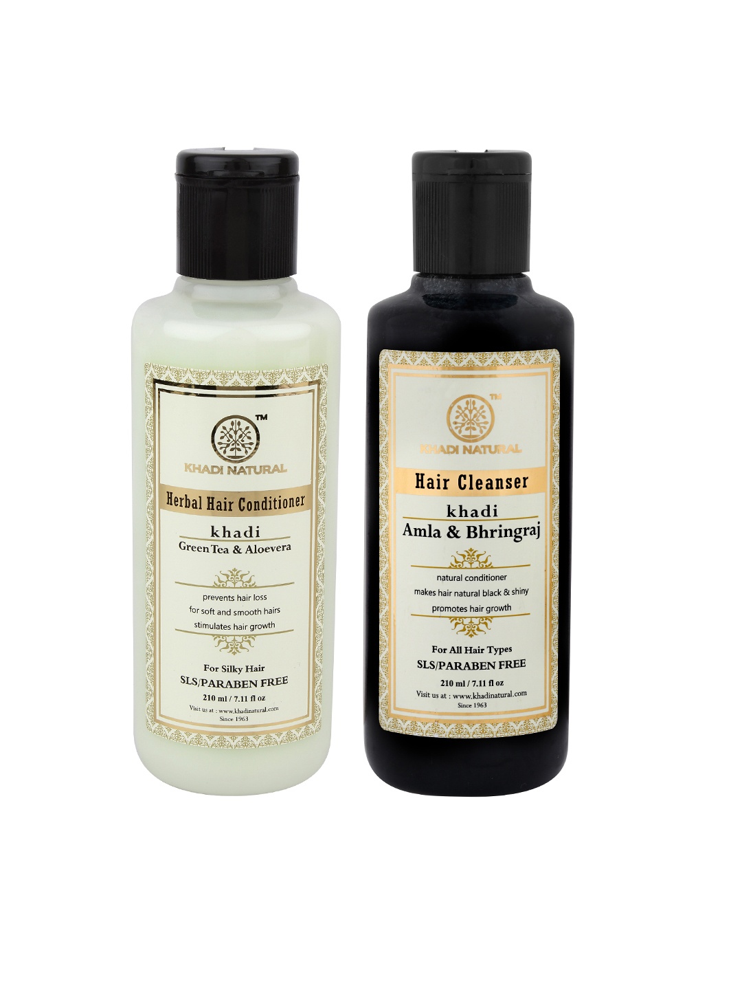 Khadi Natural Unisex Set of Green Tea Aloe Hair Conditioner & Amla Bhringraj Hair Cleanser
Khadi Natural Unisex Set of Green Tea Aloe Hair Conditioner & Amla Bhringraj Hair Cleanser