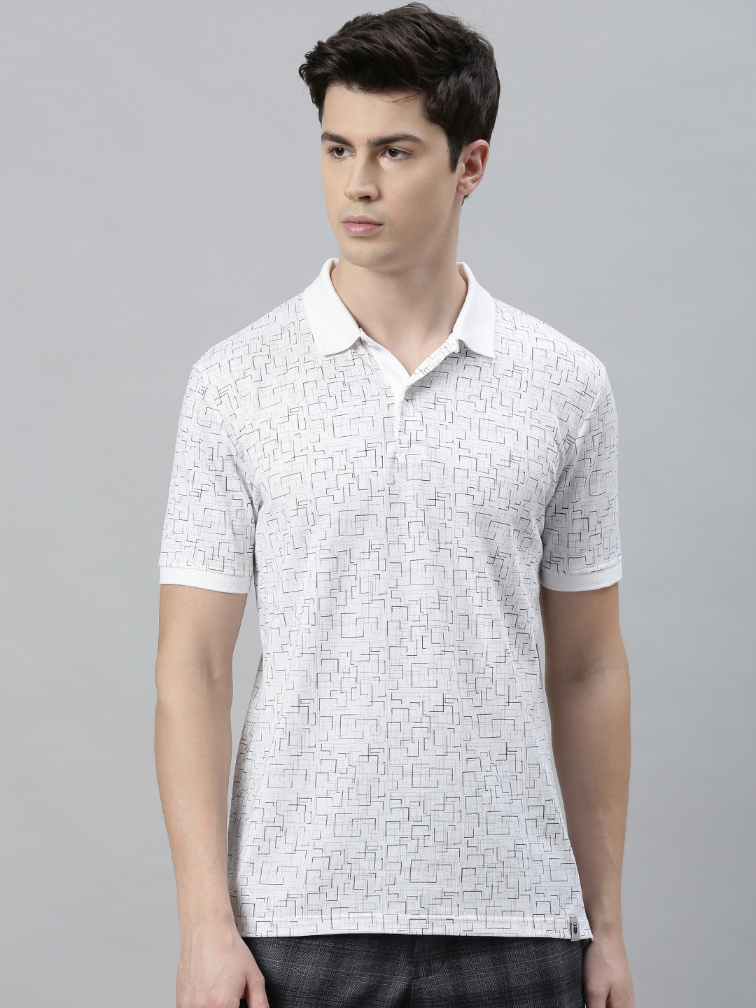 Louis Philippe Ath.Work Men White Printed Polo Collar T-shirt
Louis Philippe Ath.Work Men White Printed Polo Collar T-shirt