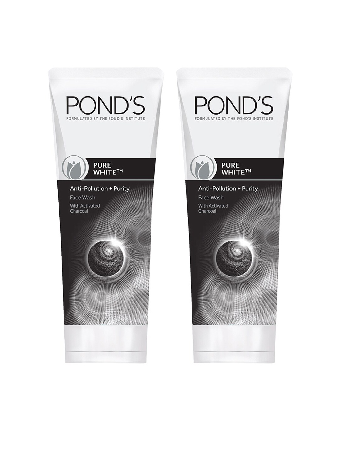 Ponds Set of 2 Pure White Anti Pollution with Activated Charcoal Face Wash (50g each), Black
Ponds Set of 2 Pure White Anti Pollution with Activated Charcoal Face Wash (50g each), Black