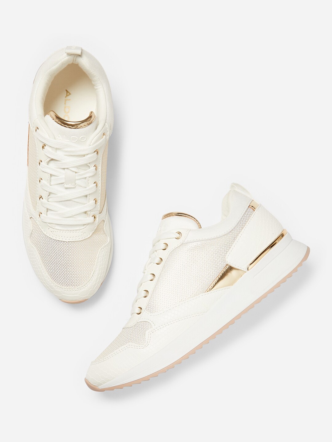 ALDO Women White Sneakers