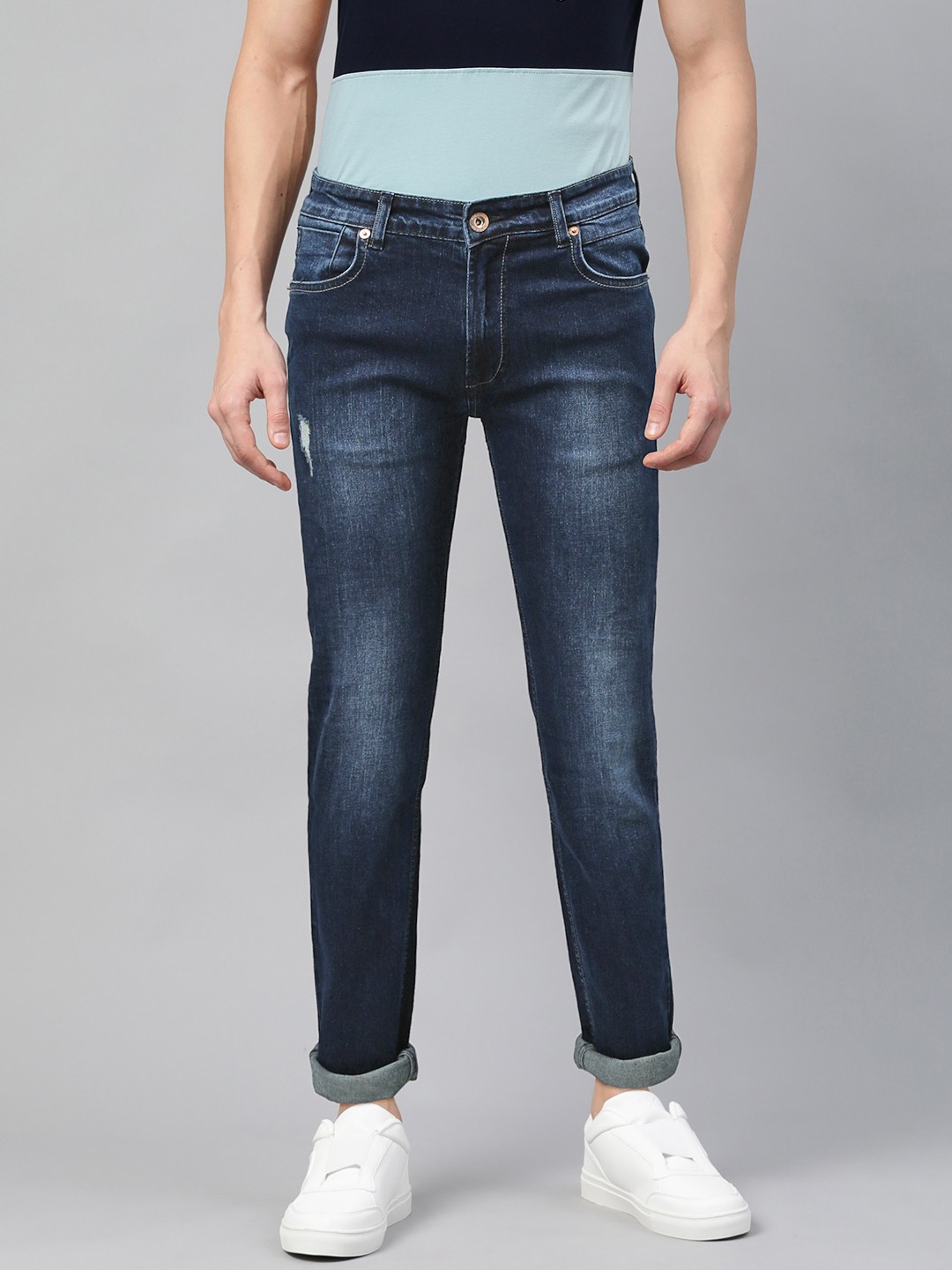 BEAT LONDON by PEPE JEANS Men Navy Blue Slim Fit Low-Rise Low Distress Stretchable Jeans
BEAT LONDON by PEPE JEANS Men Navy Blue Slim Fit Low-Rise Low Distress Stretchable Jeans