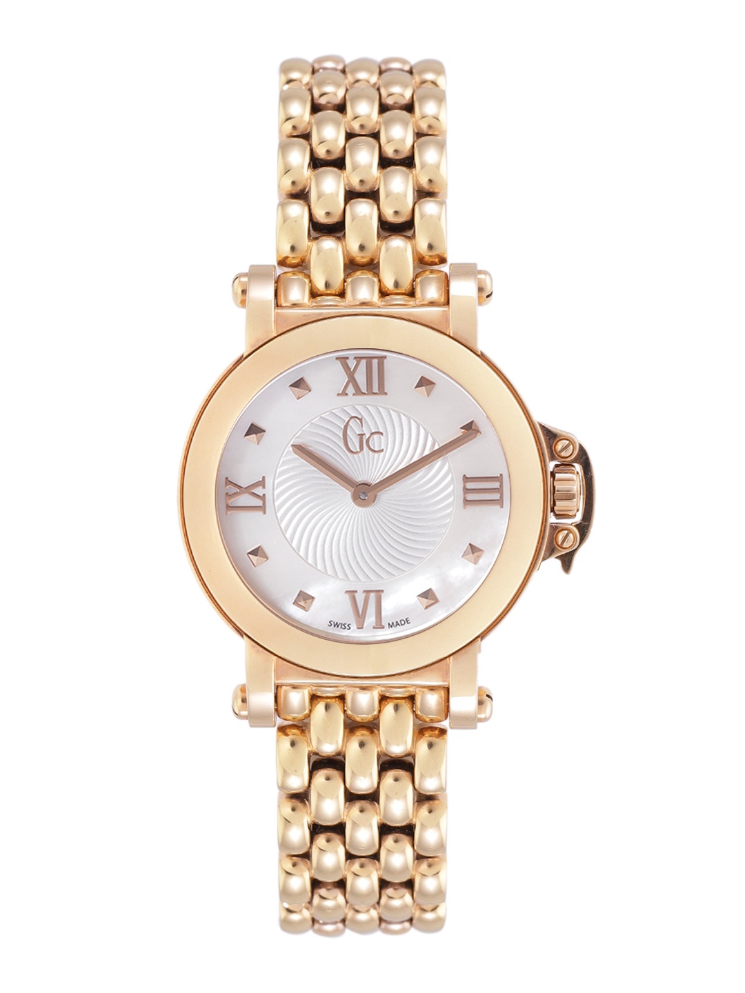 GC Women White Mother of Pearl Dial & Rose Gold Toned Analogue Watch X52003L1S
GC Women White Mother of Pearl Dial & Rose Gold Toned Analogue Watch X52003L1S