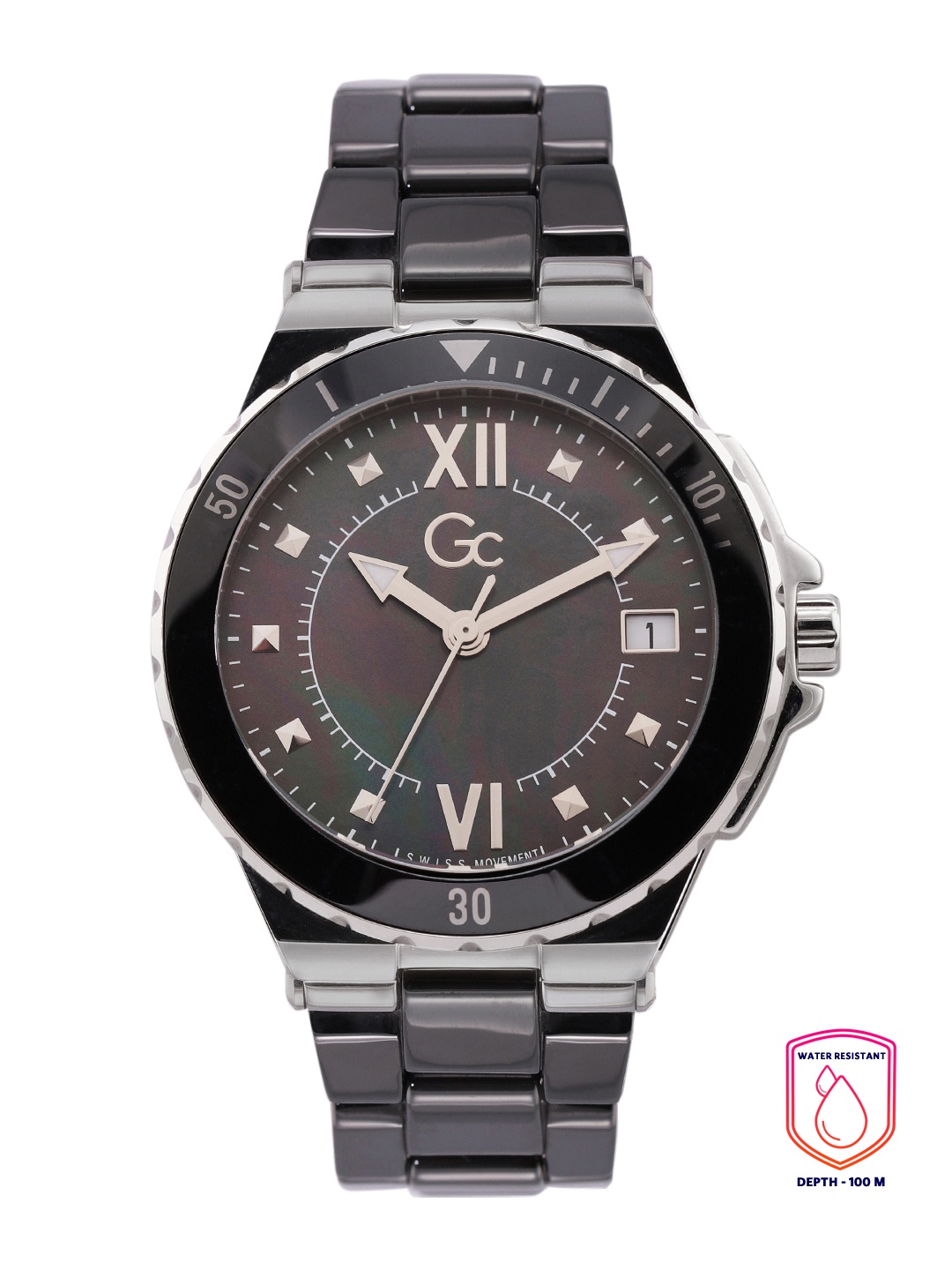 GC Women Mother of Pearl Dial & Bracelet Style Straps Analogue Watch Y42002L2MF, Navy blue
GC Women Mother of Pearl Dial & Bracelet Style Straps Analogue Watch Y42002L2MF, Navy blue