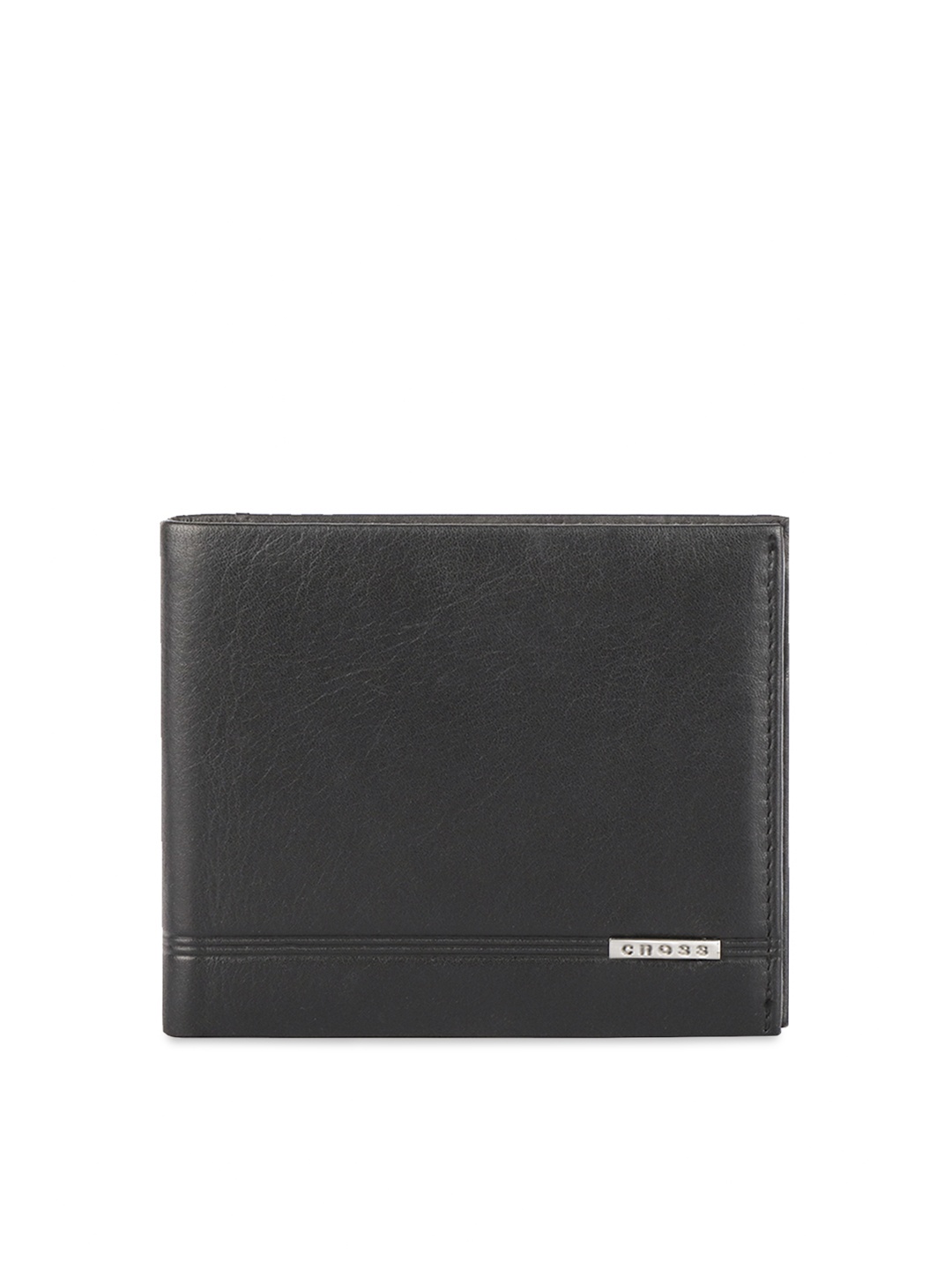 Cross Men Black Solid Genuine Leather Two Fold Wallet