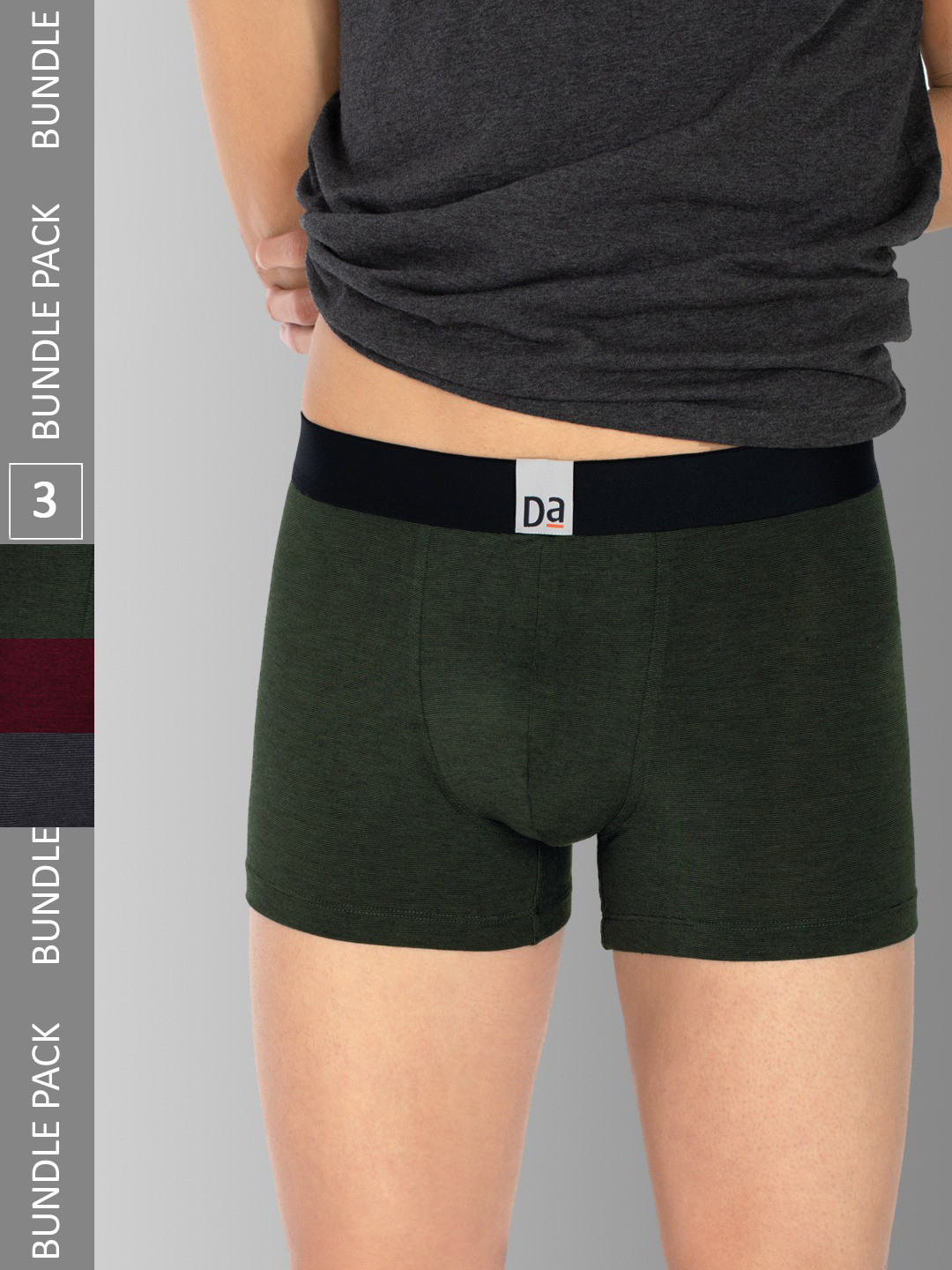 DaMENSCH Men DEO-SOFT Deodorizing Micro Modal Melange Trunks DAM-MEL-T-JUG-DB-CB-PACK-3-MIX, Green
DaMENSCH Men DEO-SOFT Deodorizing Micro Modal Melange Trunks DAM-MEL-T-JUG-DB-CB-PACK-3-MIX, Green