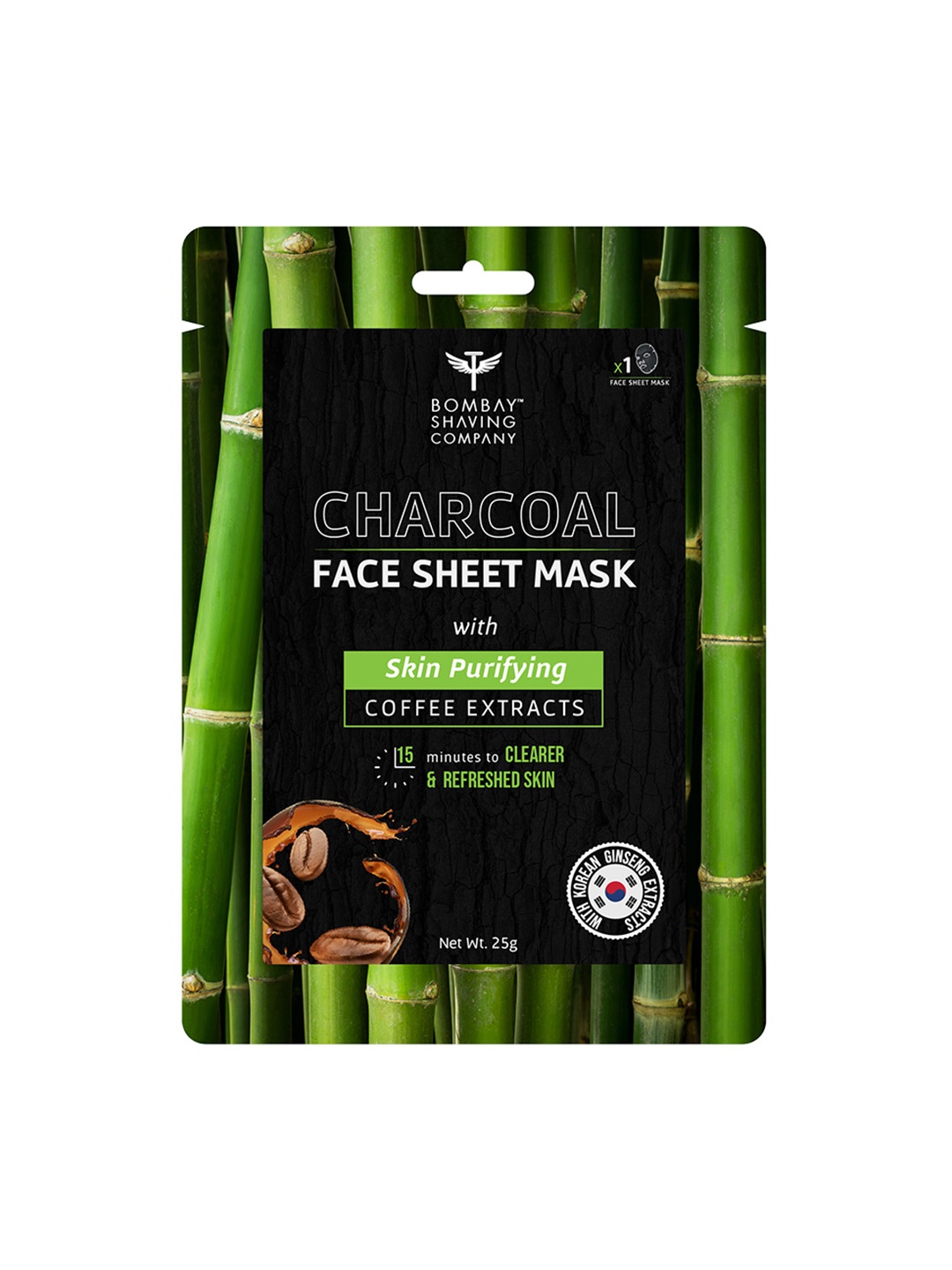 Bombay Shaving Company Unisex Charcoal Skin Restoration & Rejuvenation Sheet Mask, Black
Bombay Shaving Company Unisex Charcoal Skin Restoration & Rejuvenation Sheet Mask, Black