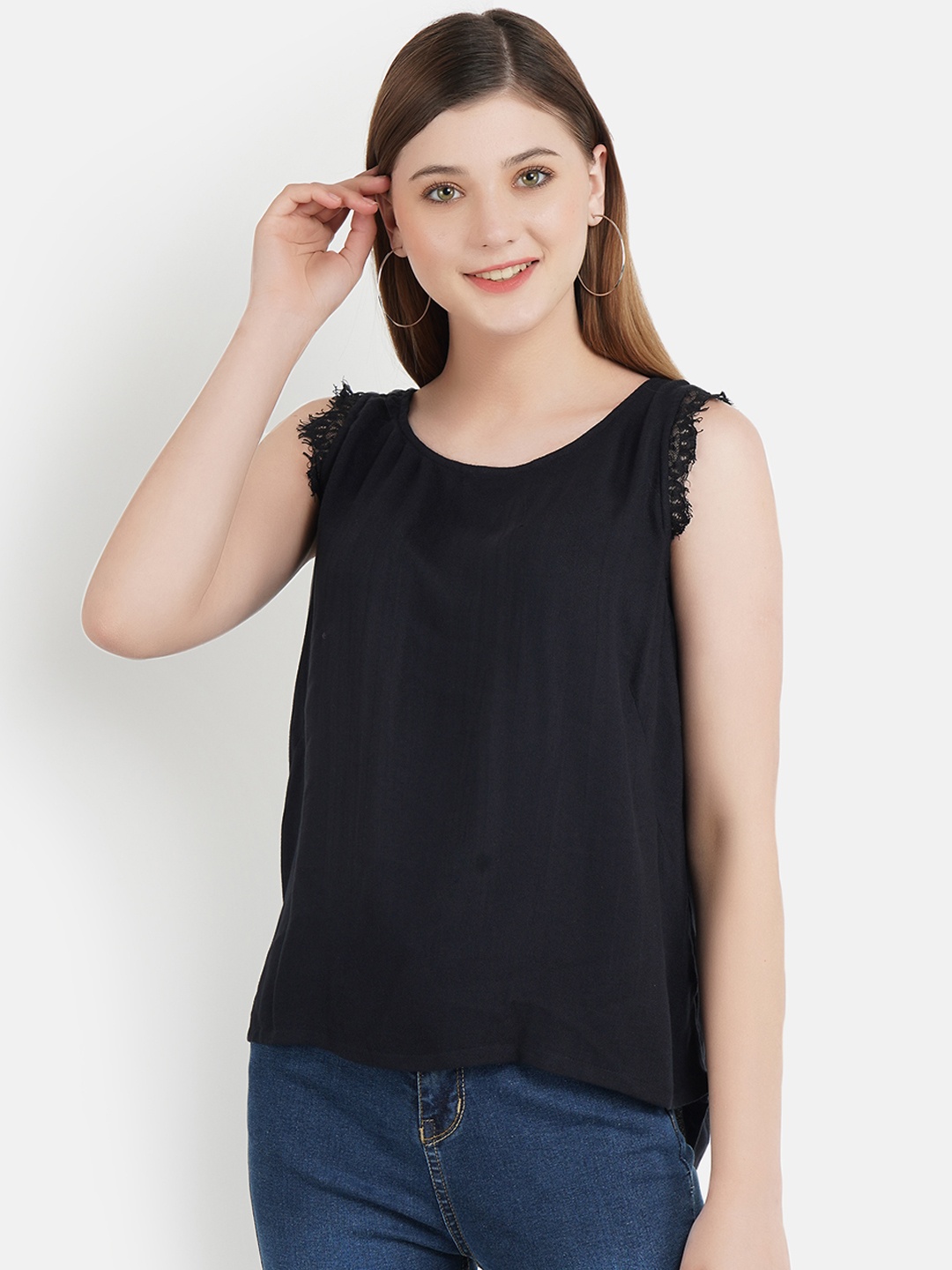 Aditi Wasan Women Black Solid Top