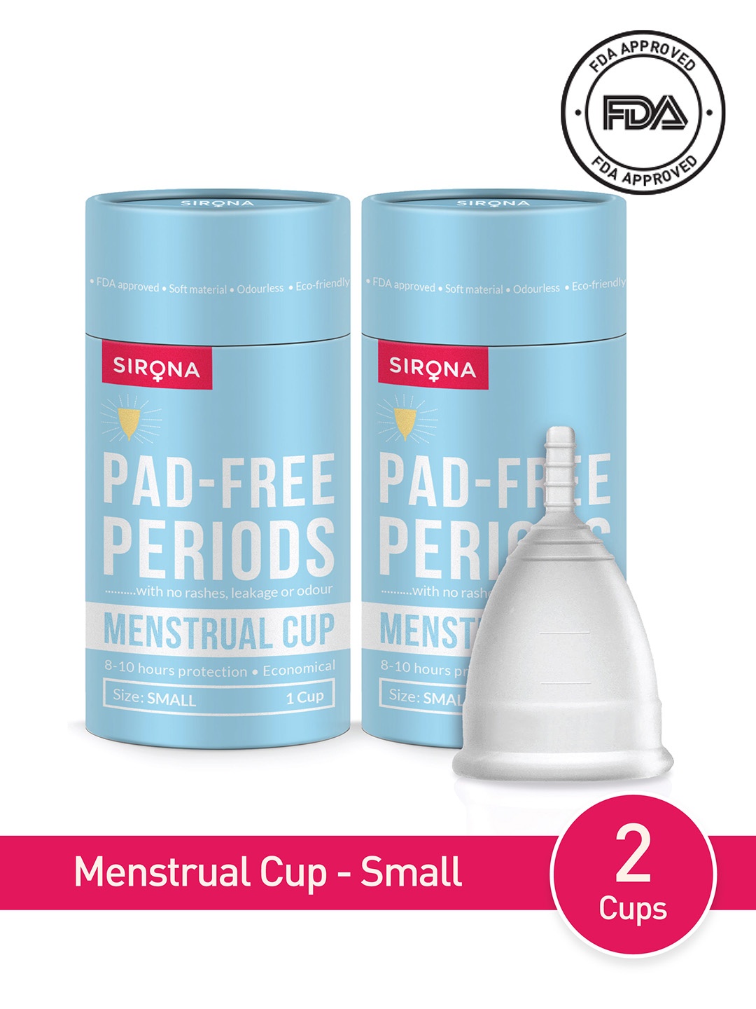 Sirona Pro Super Soft Reusable FDA Approved Menstrual Cup with Medical Grade Silicon, Green
Sirona Pro Super Soft Reusable FDA Approved Menstrual Cup with Medical Grade Silicon, Green
