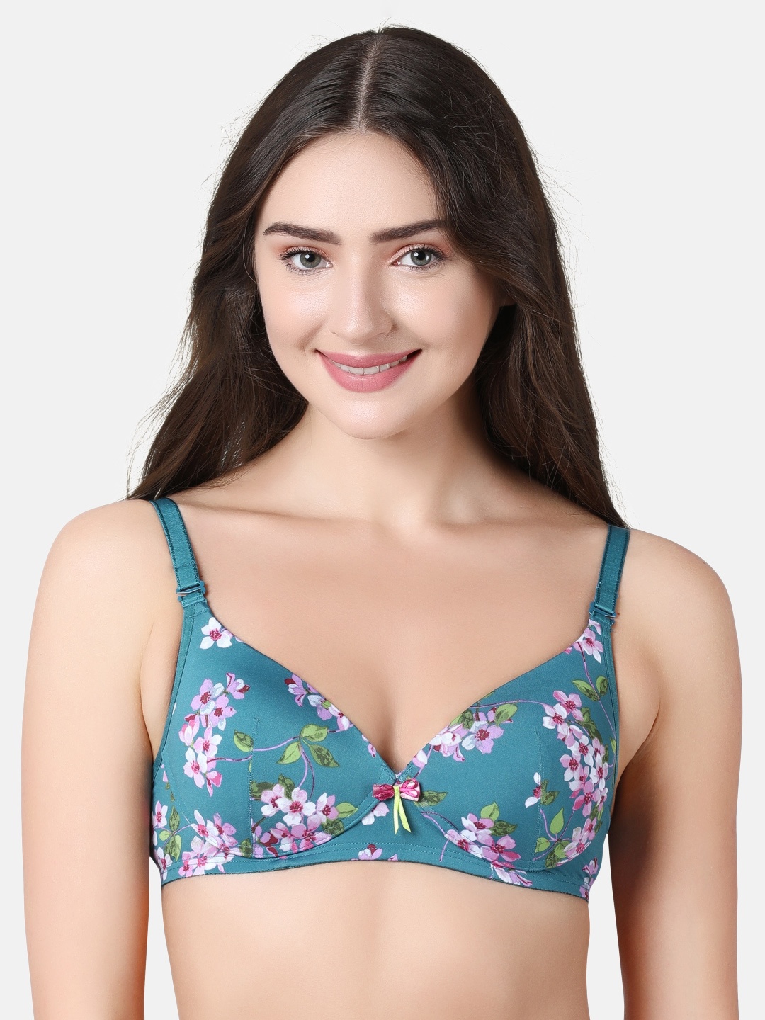 Enamor Women Green Padded Non-Wired Perfect Plunge T-Shirt Bra With Detachable Straps
Enamor Women Green Padded Non-Wired Perfect Plunge T-Shirt Bra With Detachable Straps