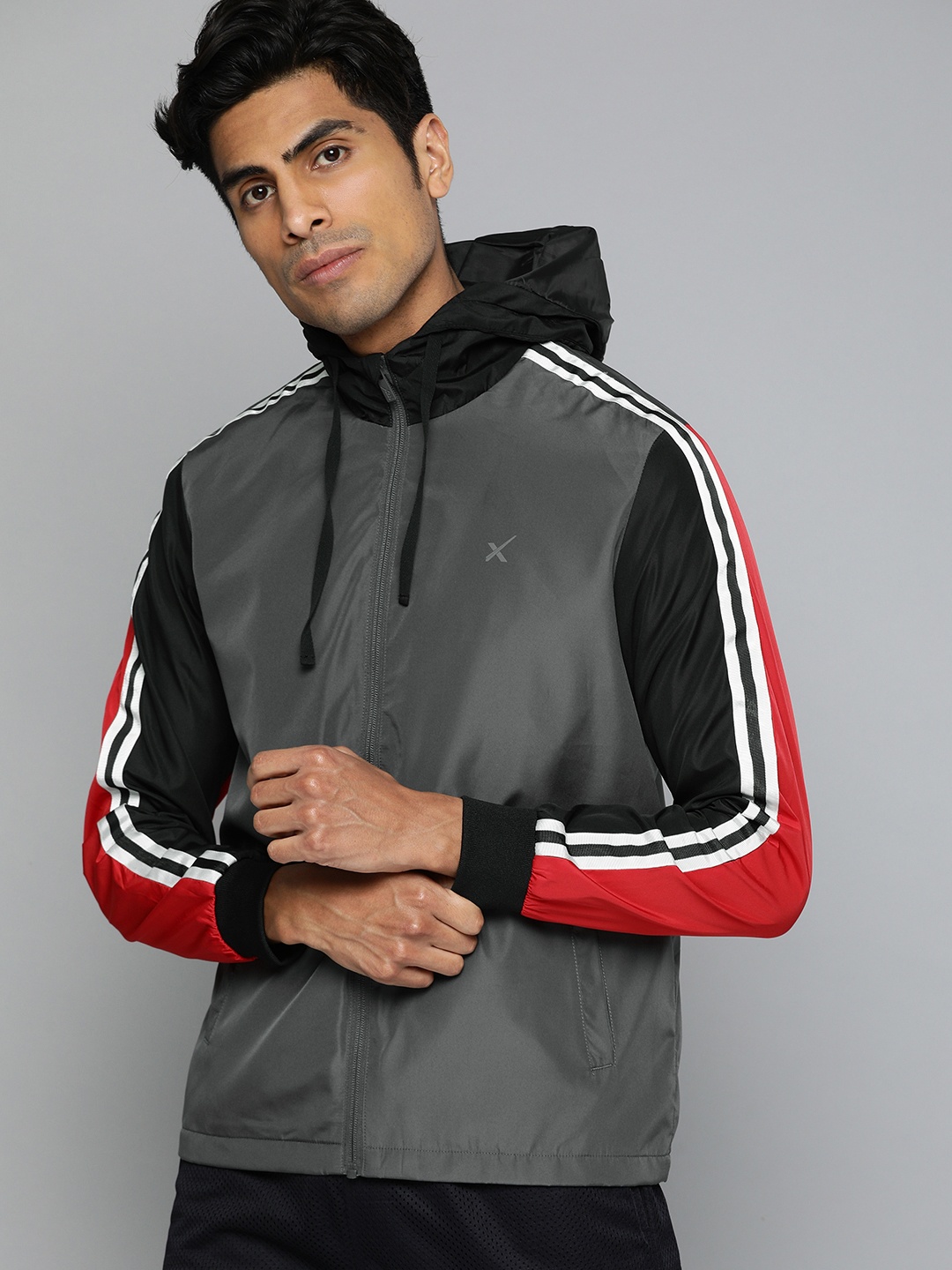 HRX by Hrithik Roshan Men Charcoal Grey Solid Rapid-Dry Antimicrobial Lifestyle Jacket
HRX by Hrithik Roshan Men Charcoal Grey Solid Rapid-Dry Antimicrobial Lifestyle Jacket