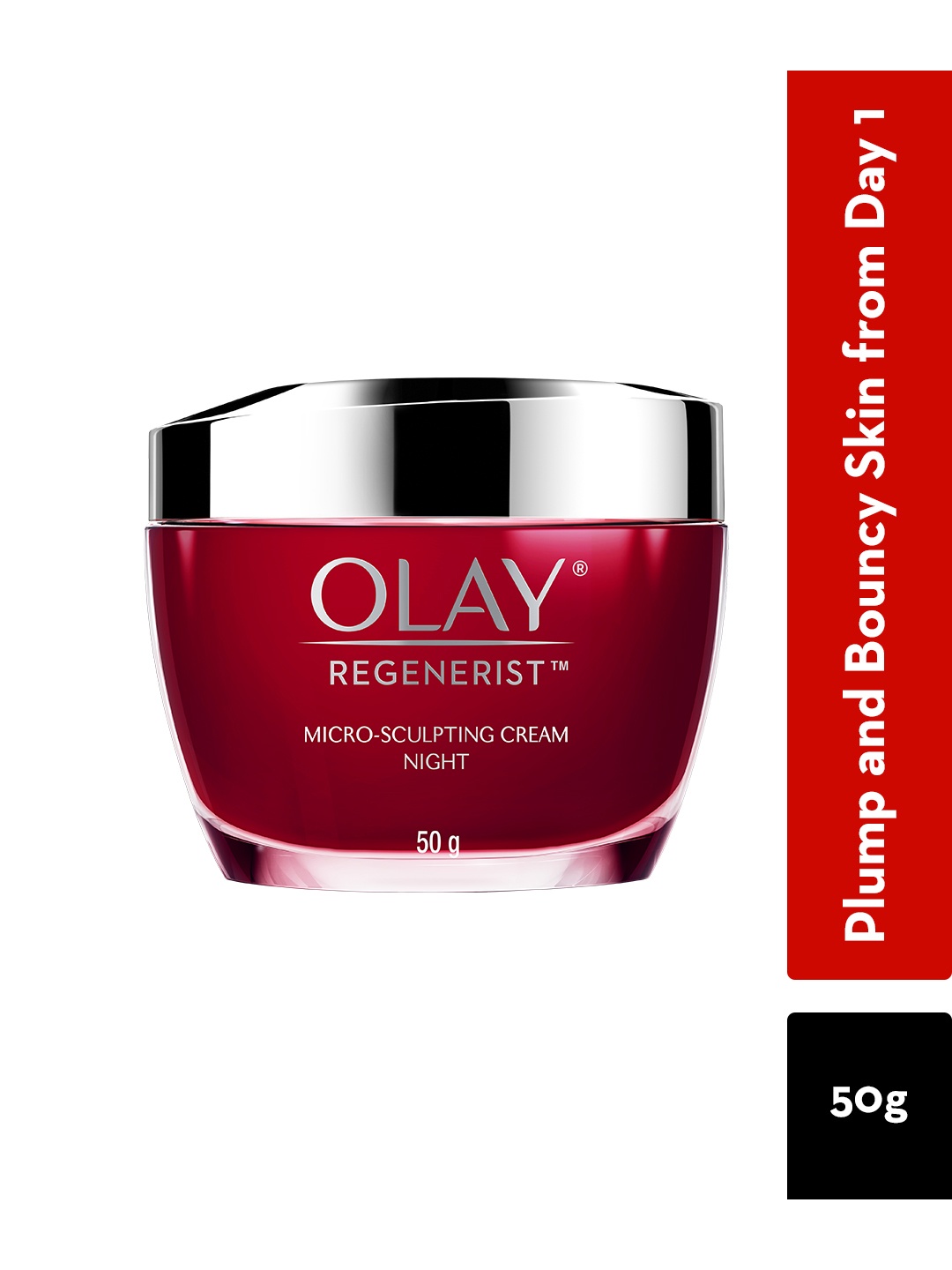 Olay Regenerist Micro Sculpting Night Cream with Hyaluronic Acid & Niacinamide - 50g, White
Olay Regenerist Micro Sculpting Night Cream with Hyaluronic Acid & Niacinamide - 50g, White