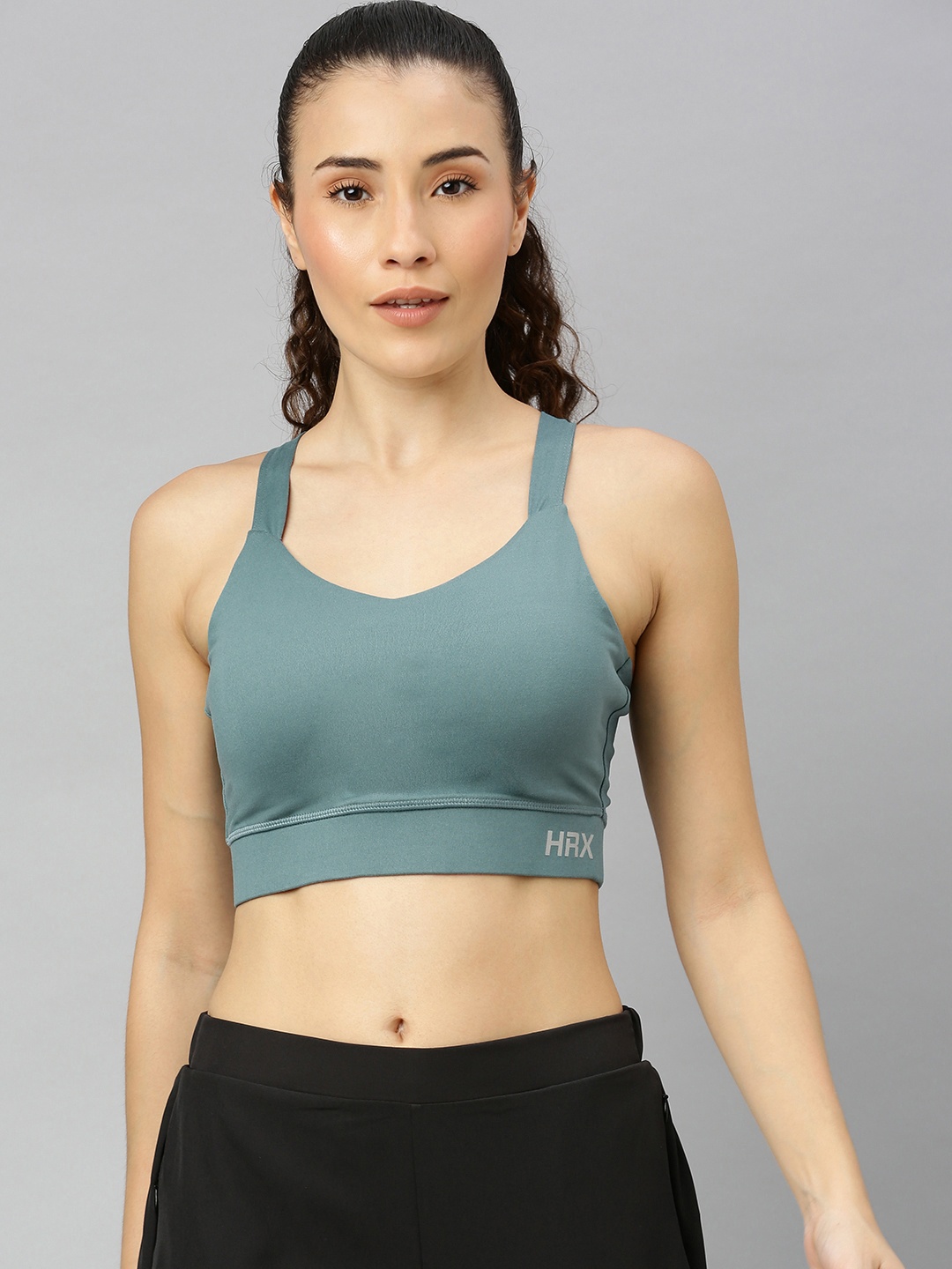 HRX by Hrithik Roshan North Sea Solid Medium Support Rapid-Dry Running Sports Bra, Teal
HRX by Hrithik Roshan North Sea Solid Medium Support Rapid-Dry Running Sports Bra, Teal