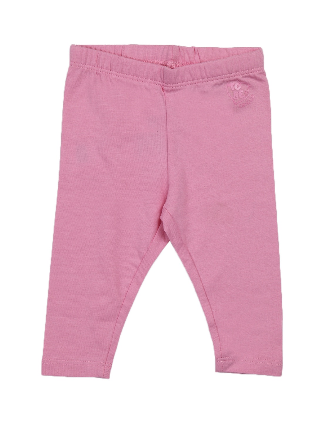 Chicco Infant Girls Pink Solid Leggings